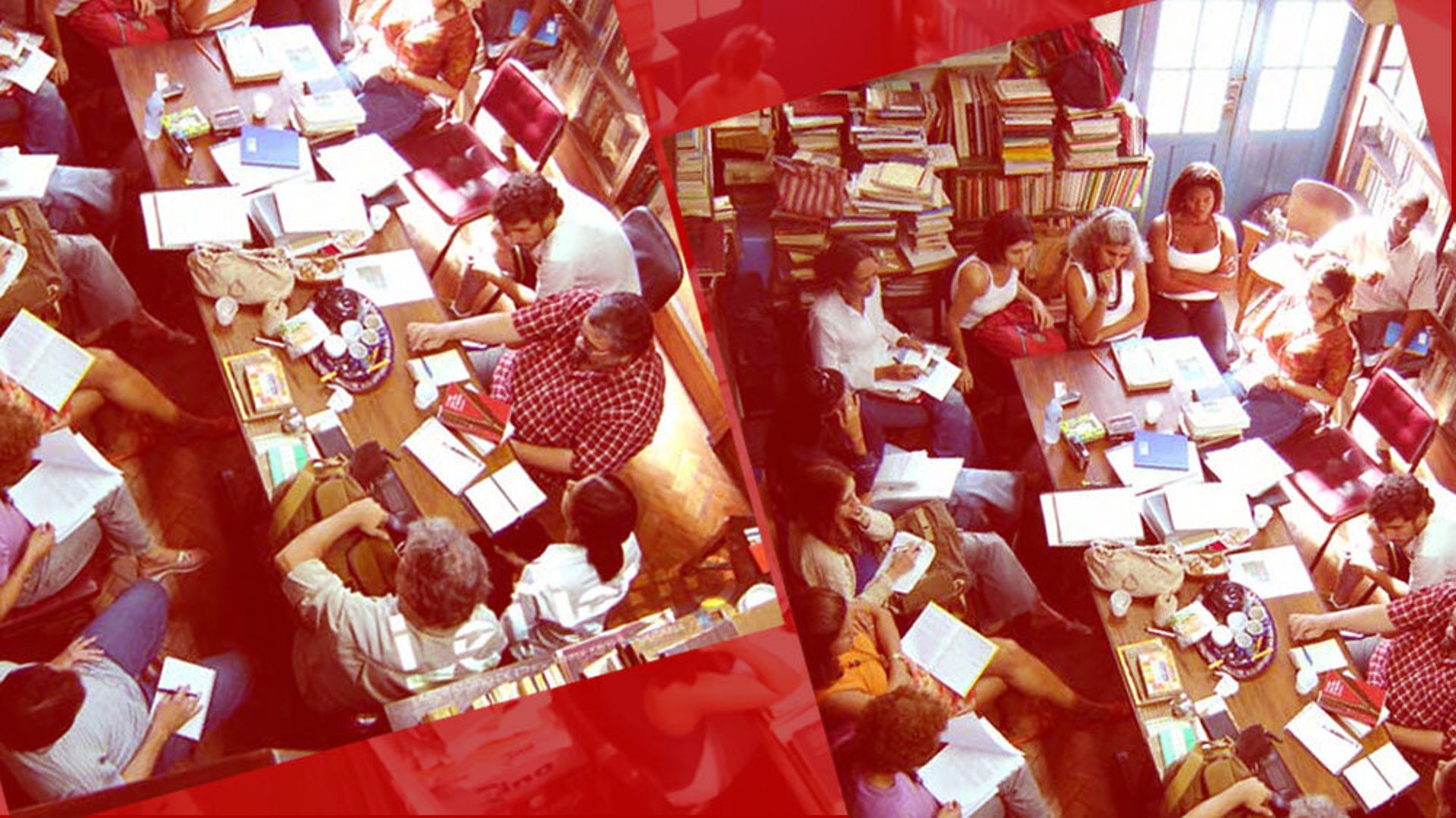 an abstract photo of a curved building with a blue sky in the background