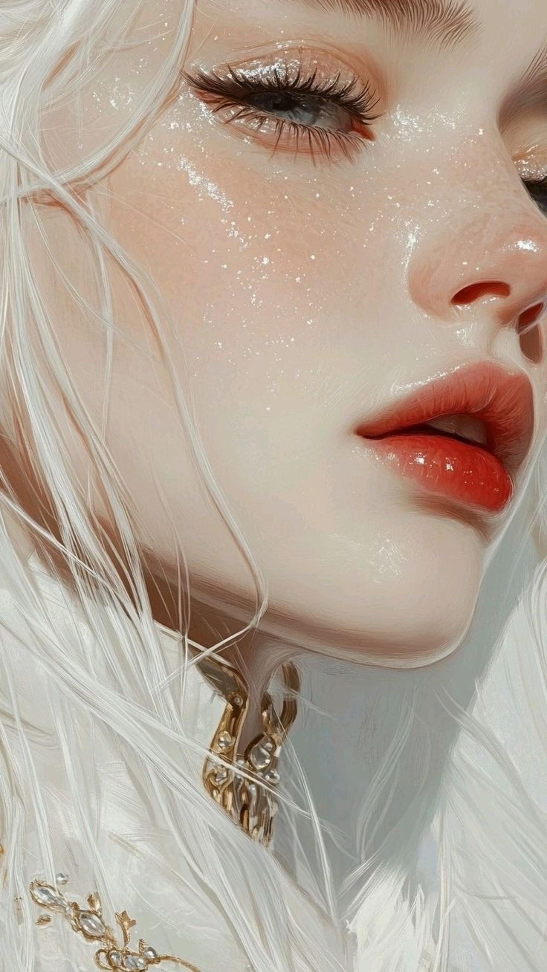 an abstract photo of a curved building with a blue sky in the background