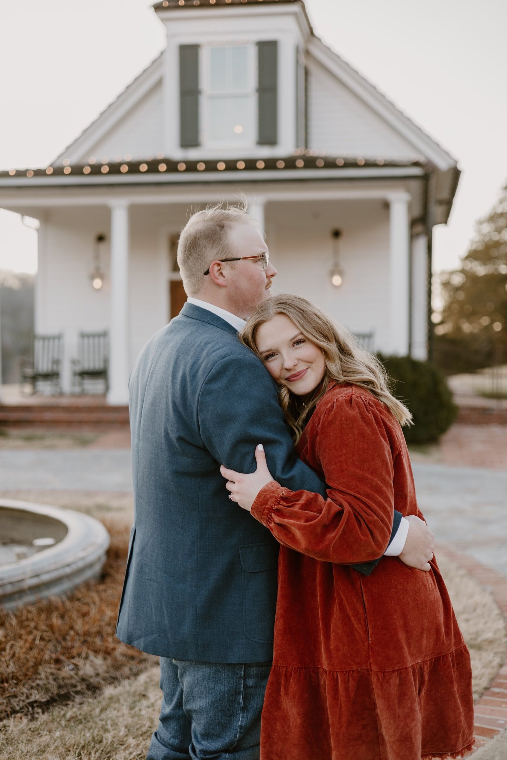 couple wearing silver-colored rings