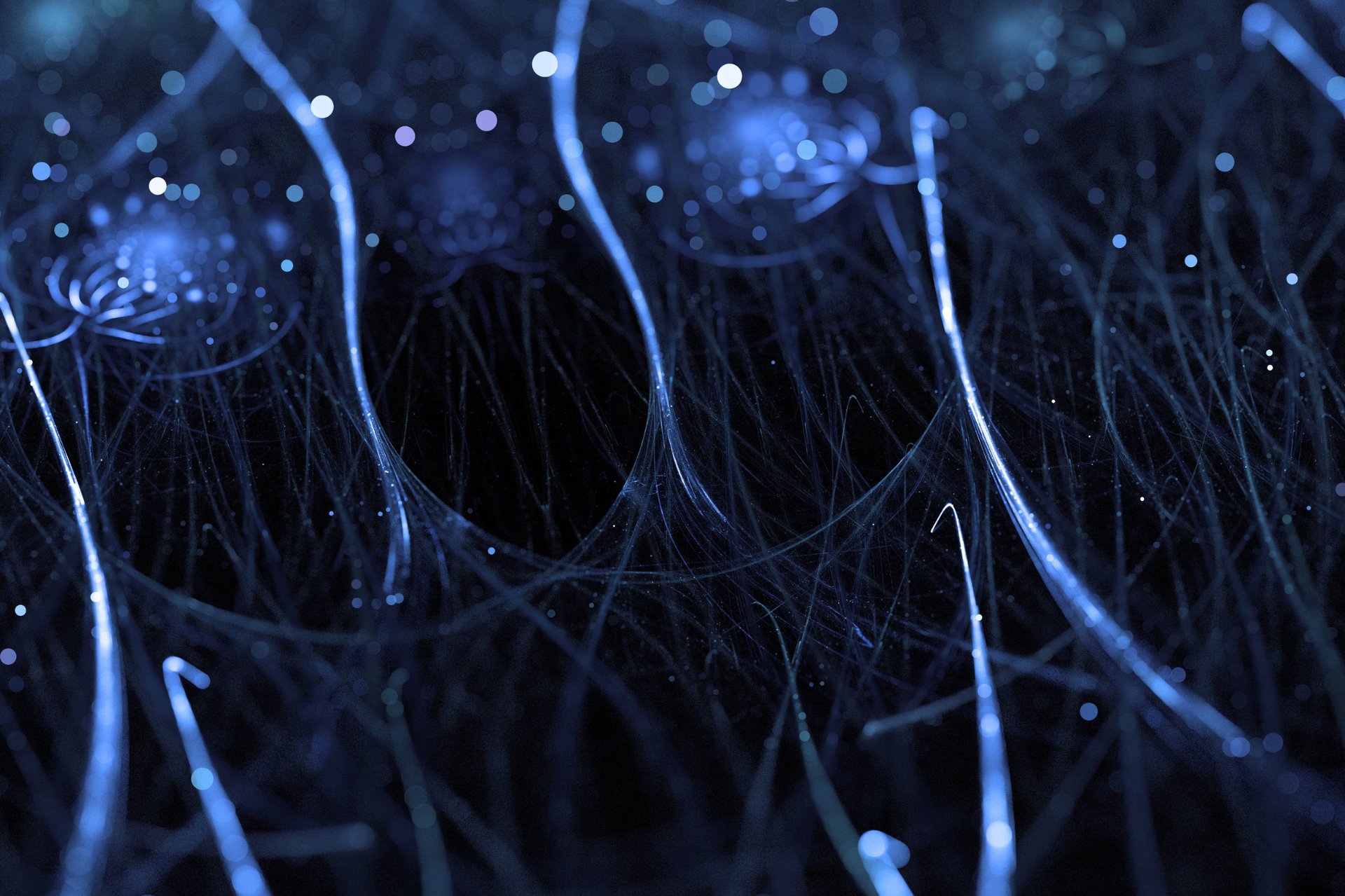 A blurry image of a blue and white background