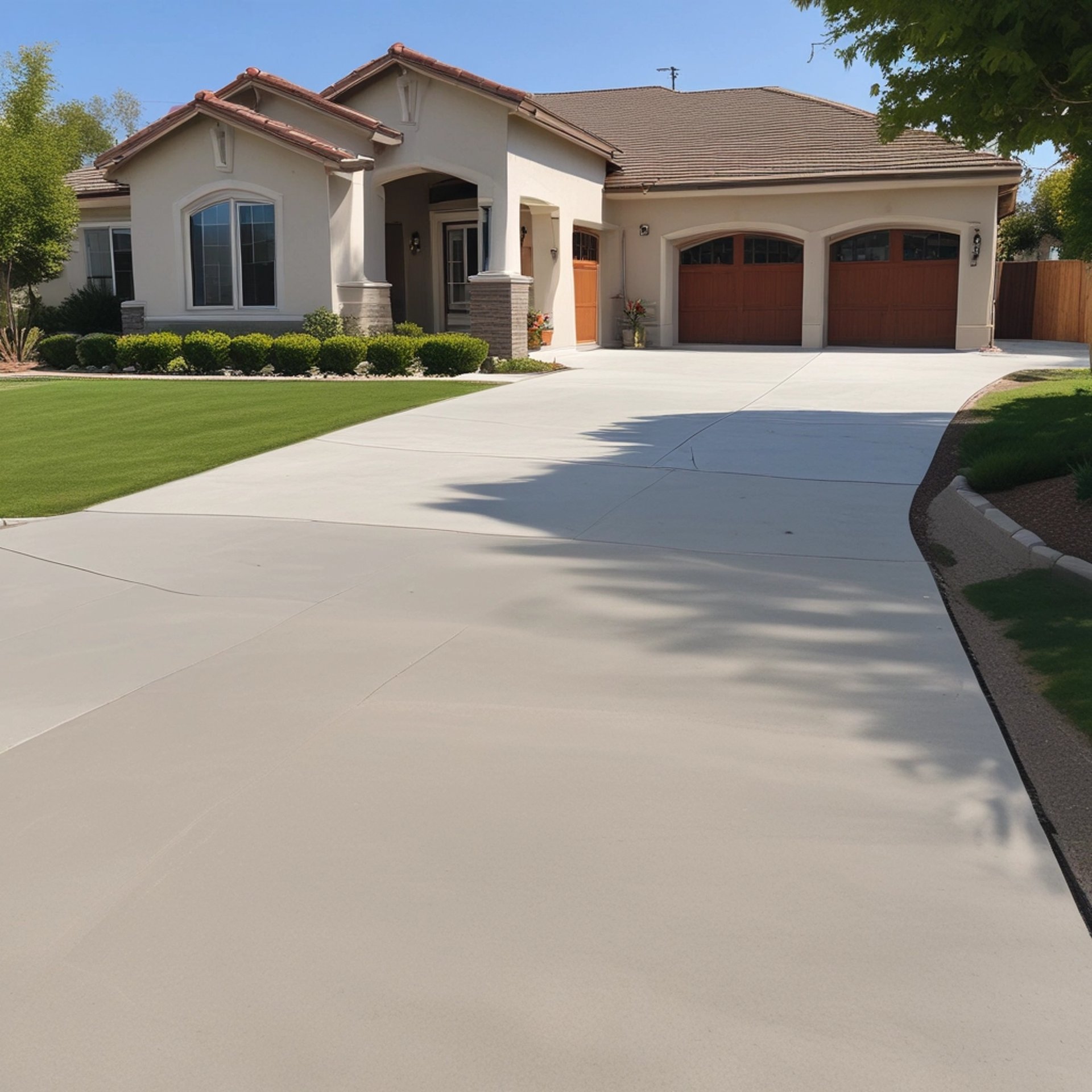 concrete driveway