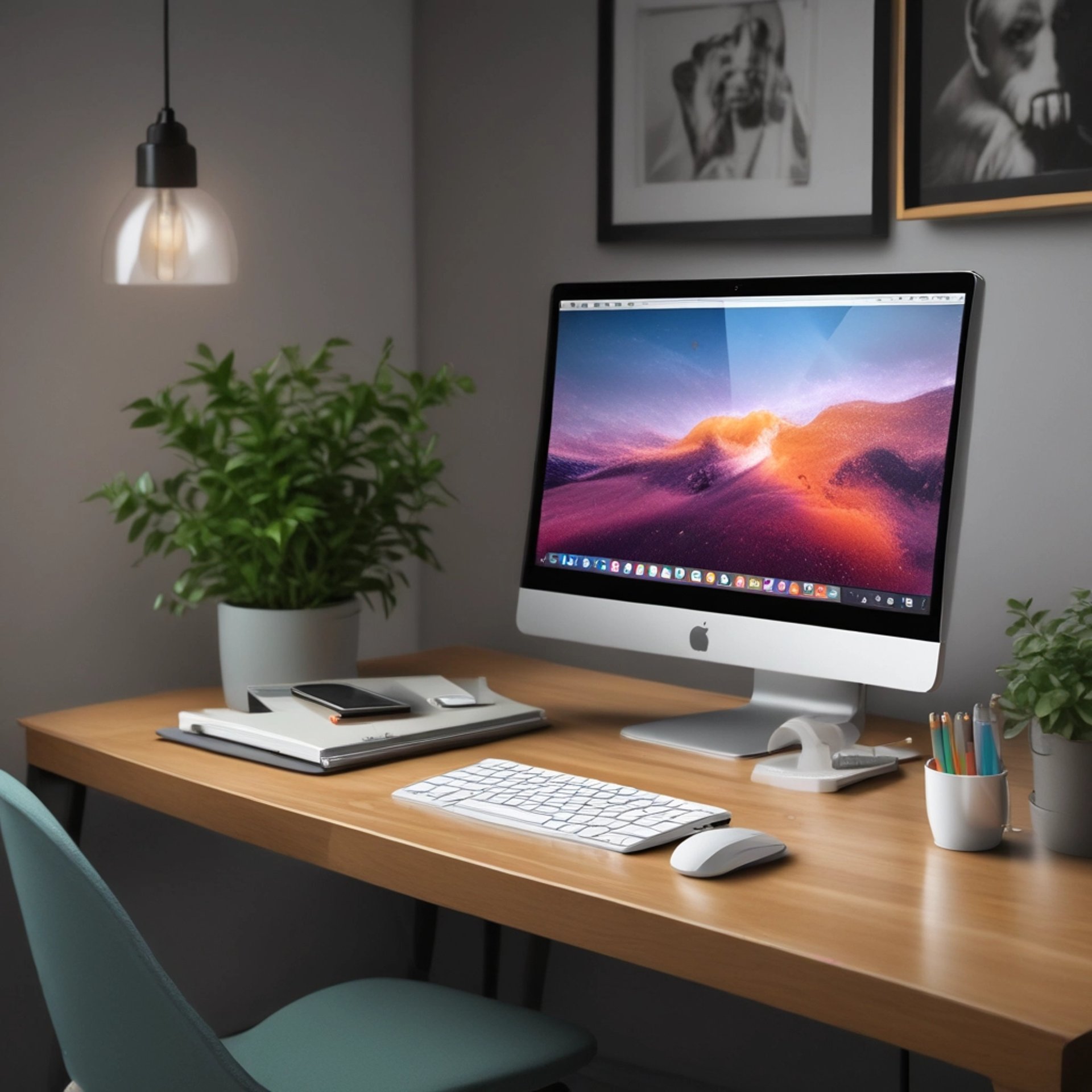 gray computer monitor