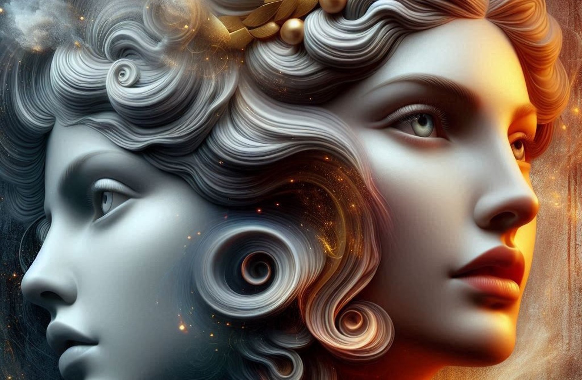 blue and white smoke illustration