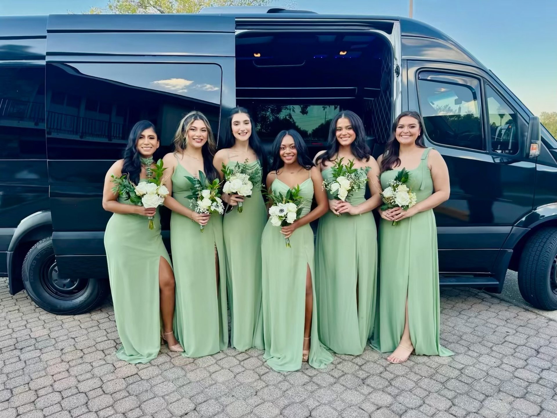 a group of cars parked on the side of a road