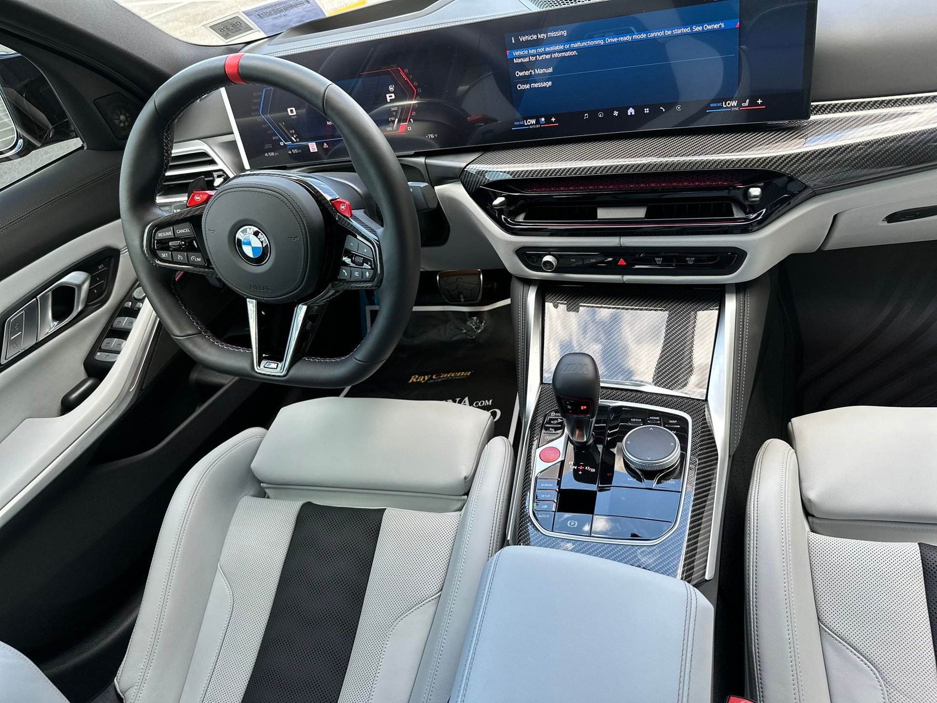 black and red steering wheel