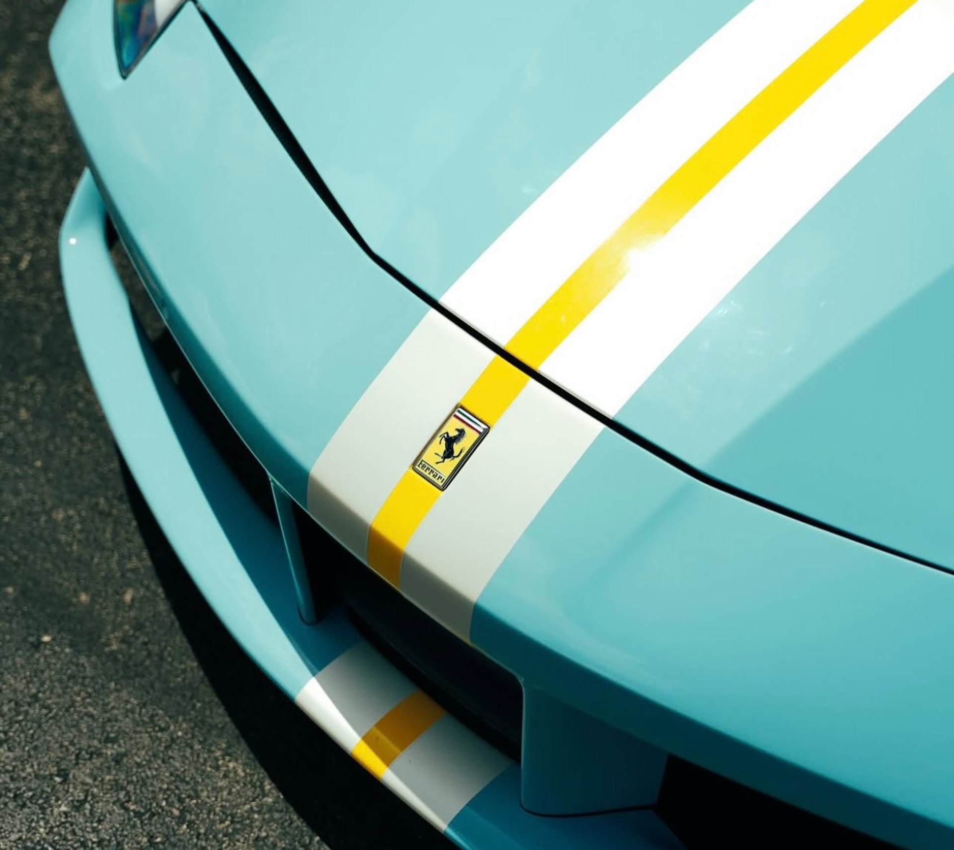 a close up of a wheel on a sports car