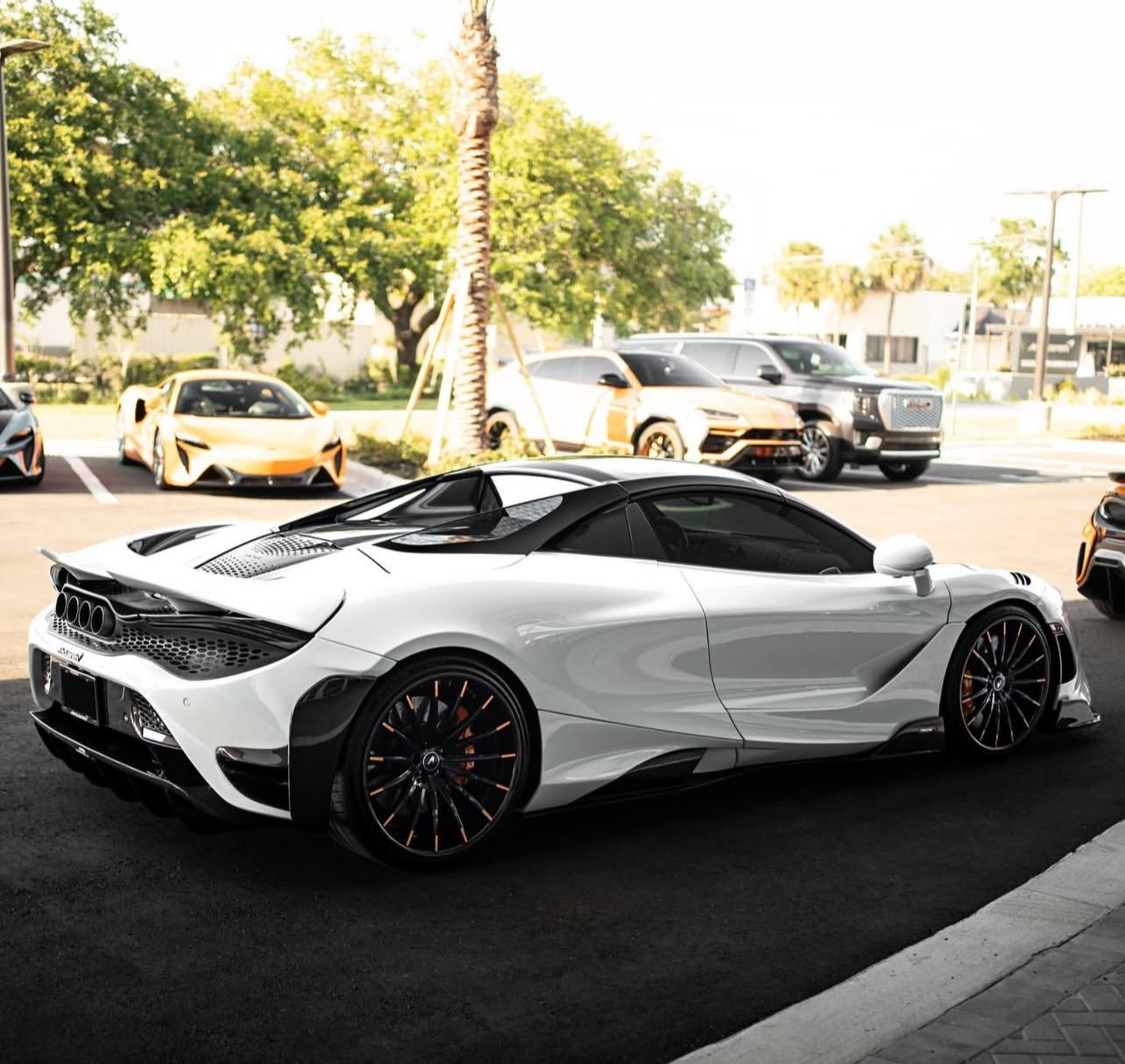 a close up of a wheel on a sports car