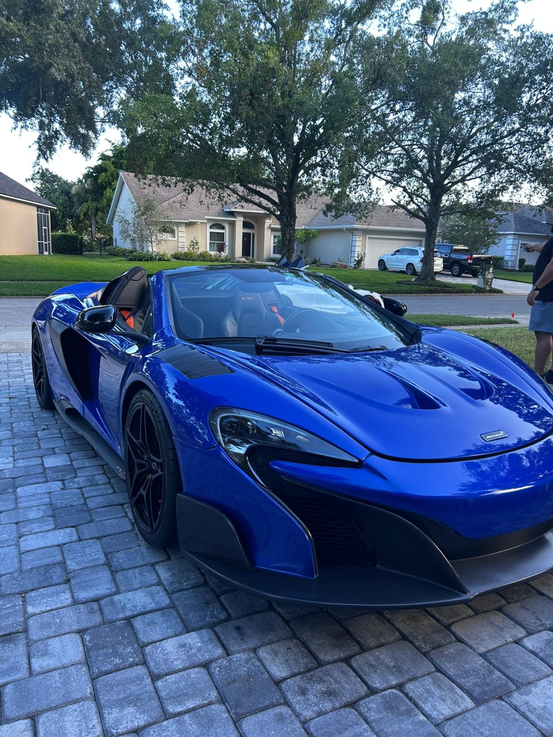 a close up of a wheel on a sports car