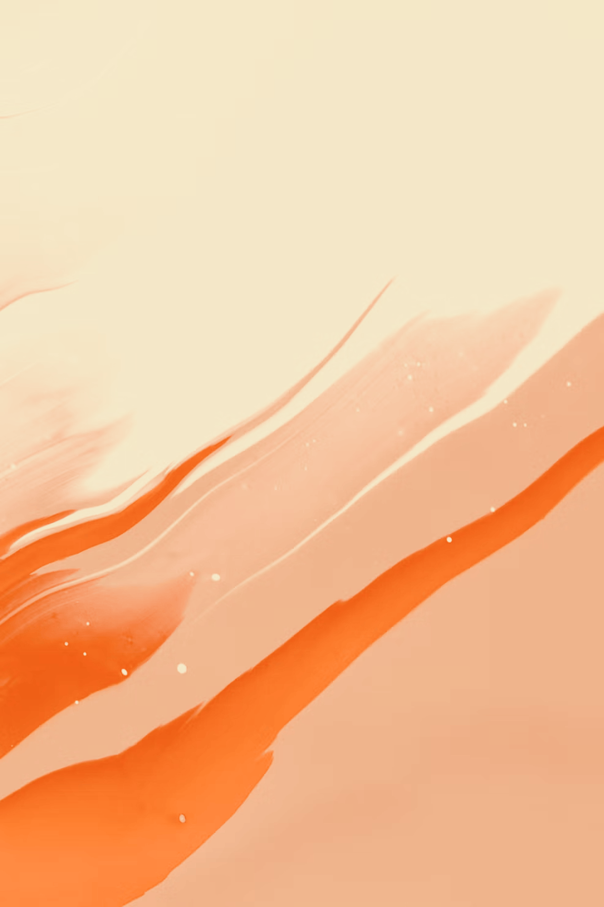 abstract orange ink blot