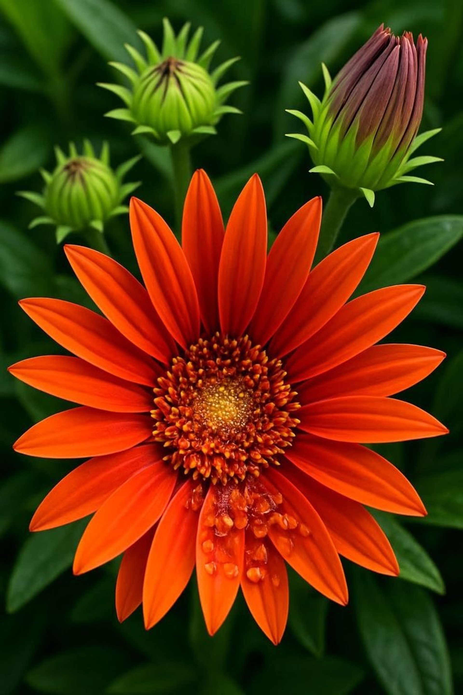 A small wooden boat floating on top of a river