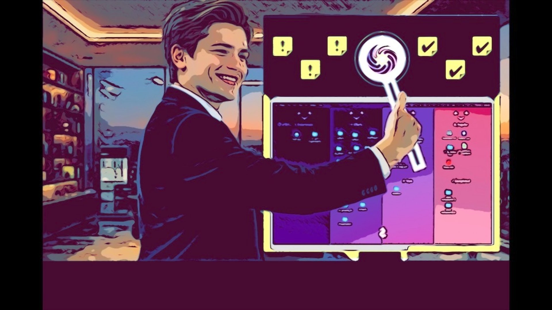 two pyramid table decors