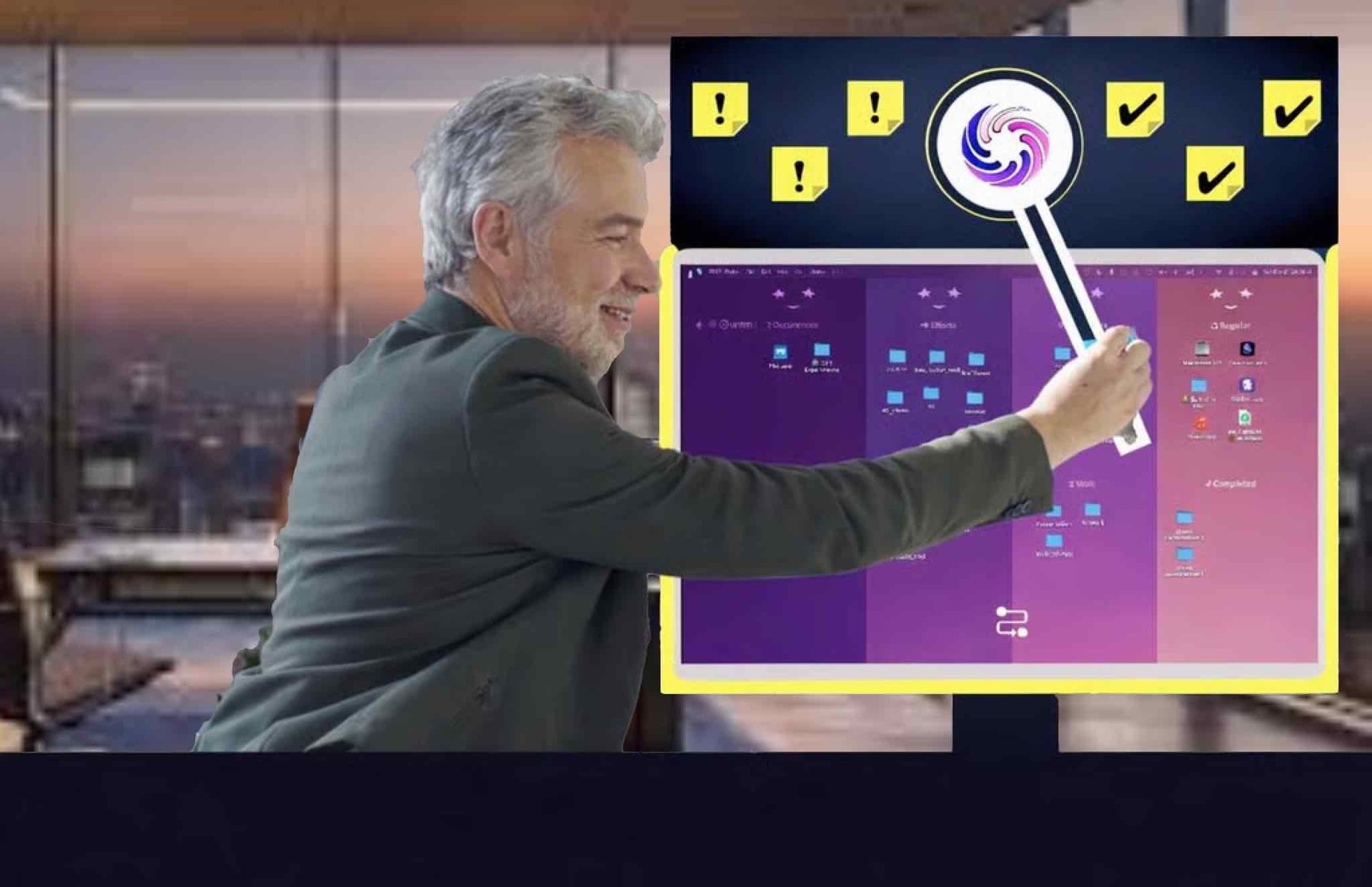 two pyramid table decors