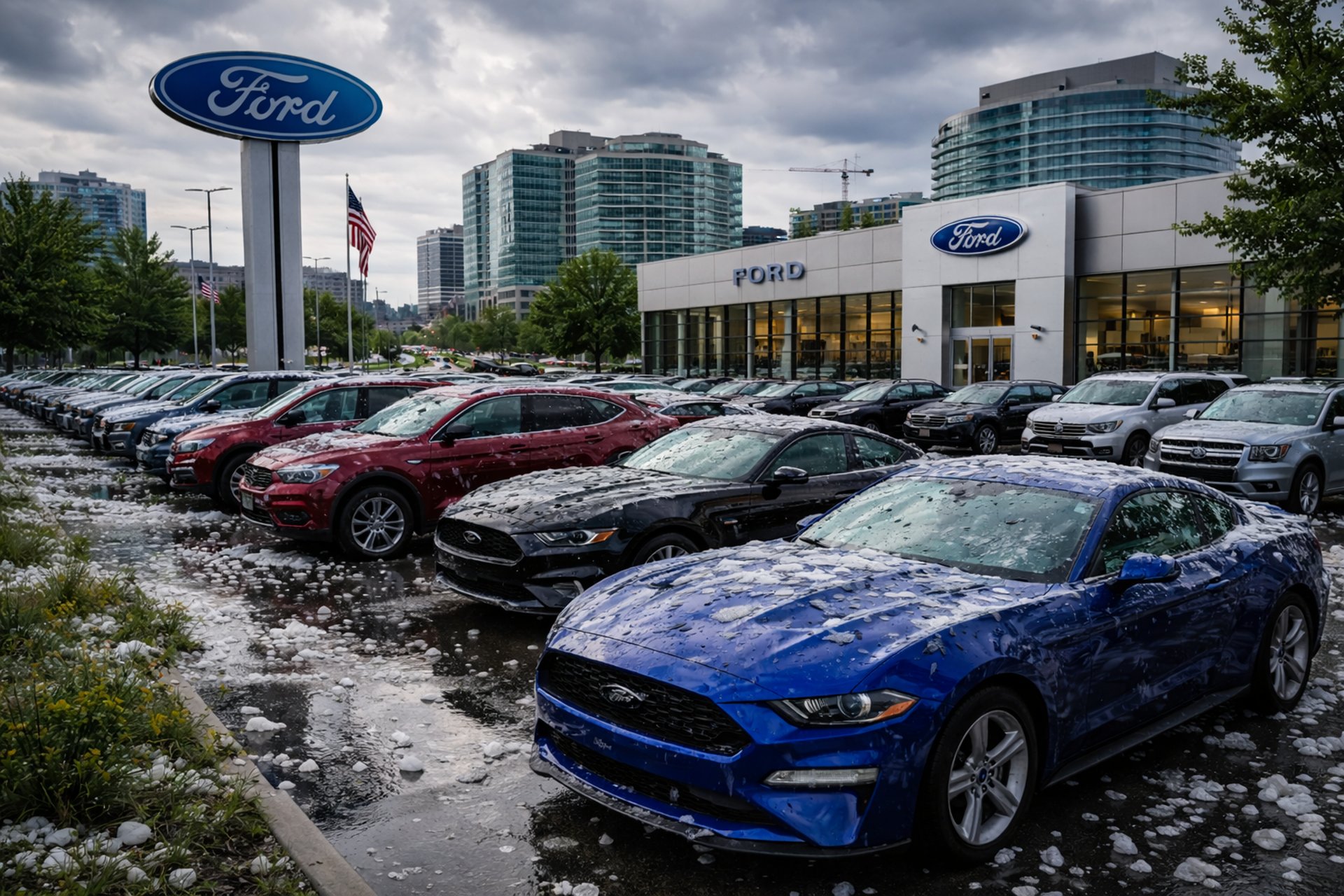 Adroit Dent Repair Mobile PDR service Northern Virginia Hailstorm Hail Damage repair near me