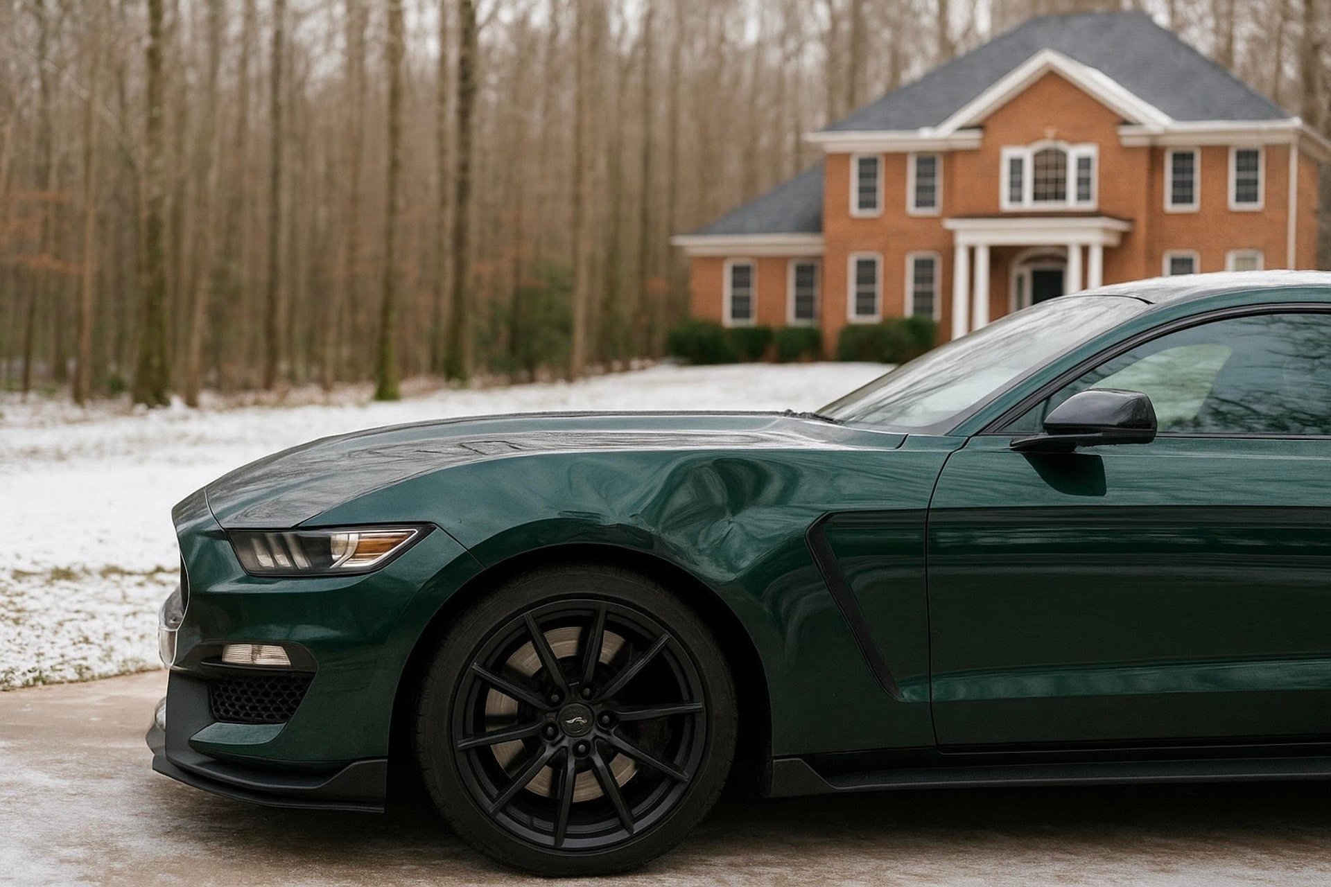 Adroit dent repair _ Mustang Shelby GT350 fender dent repair PDR