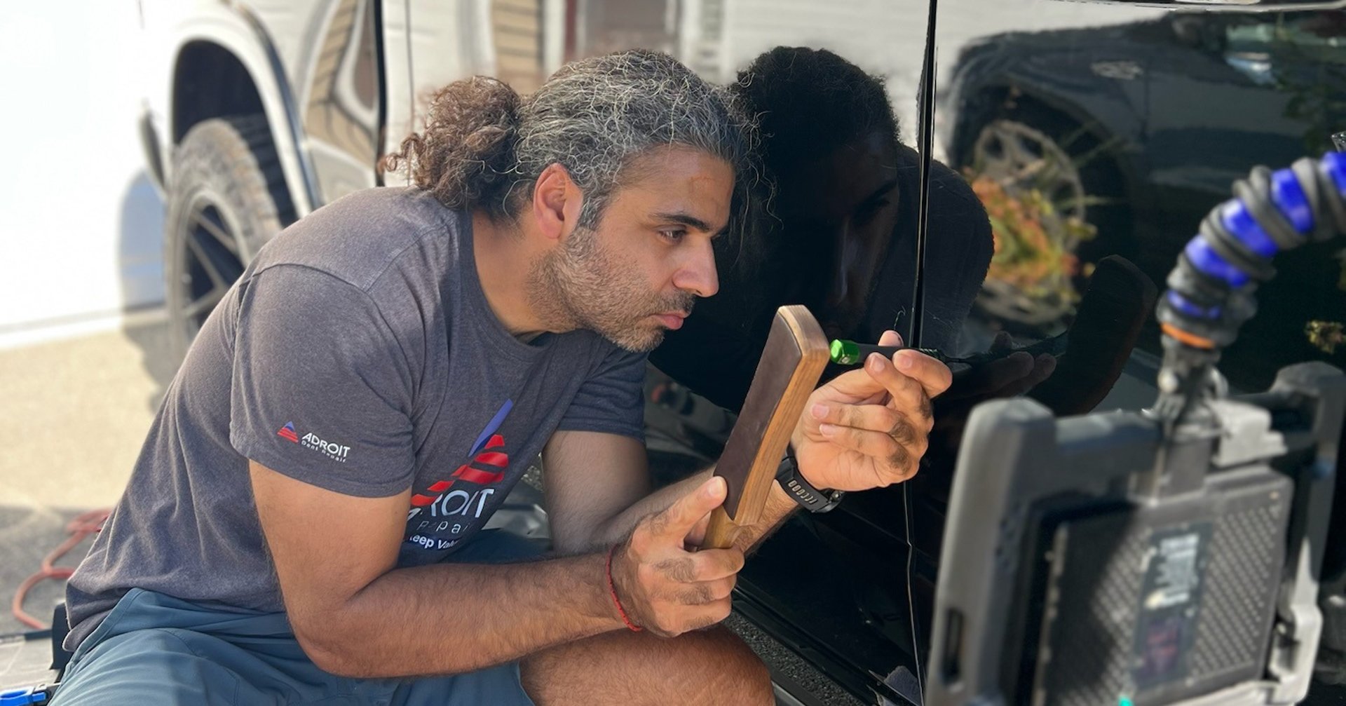 PDR on RAM 1500 door ding