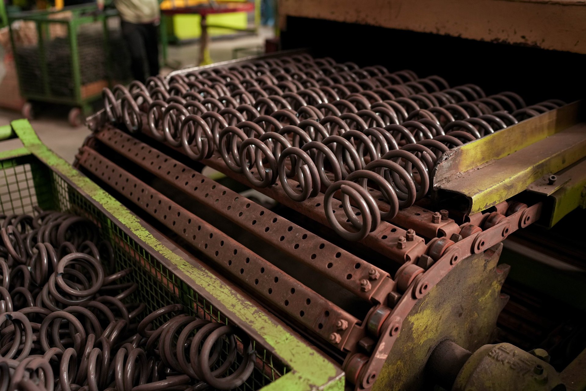 a black and white photo of the front of a train