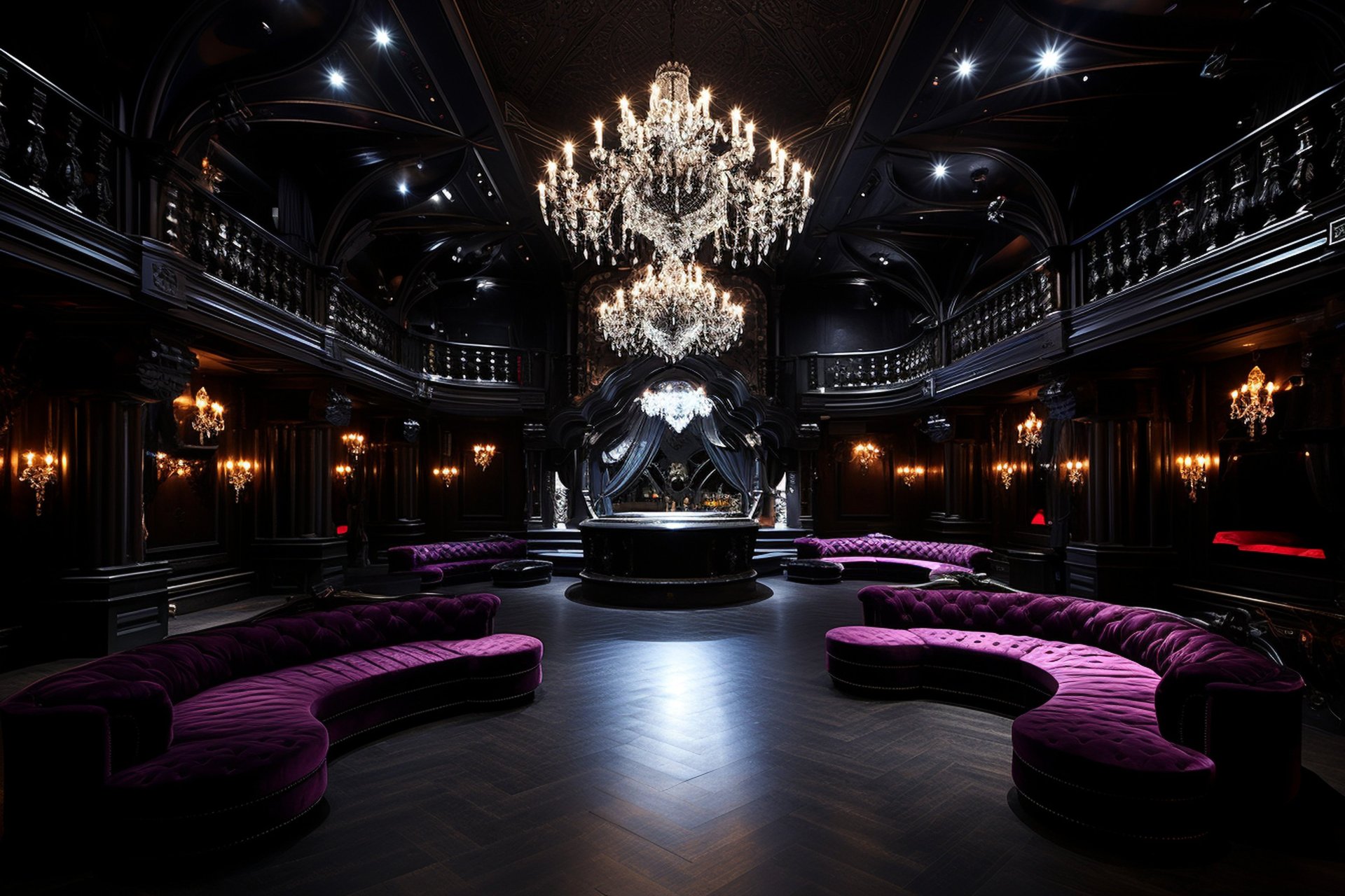 black and brown leather padded tub sofa