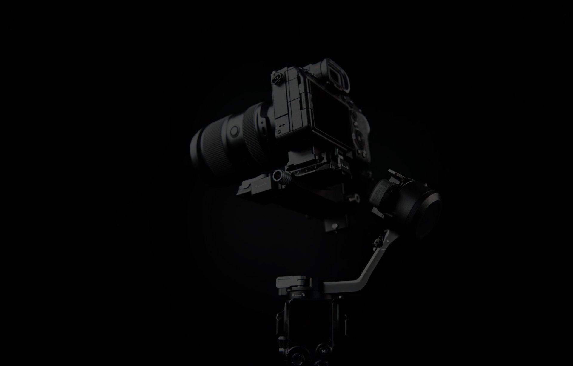 an abstract photo of a curved building with a blue sky in the background