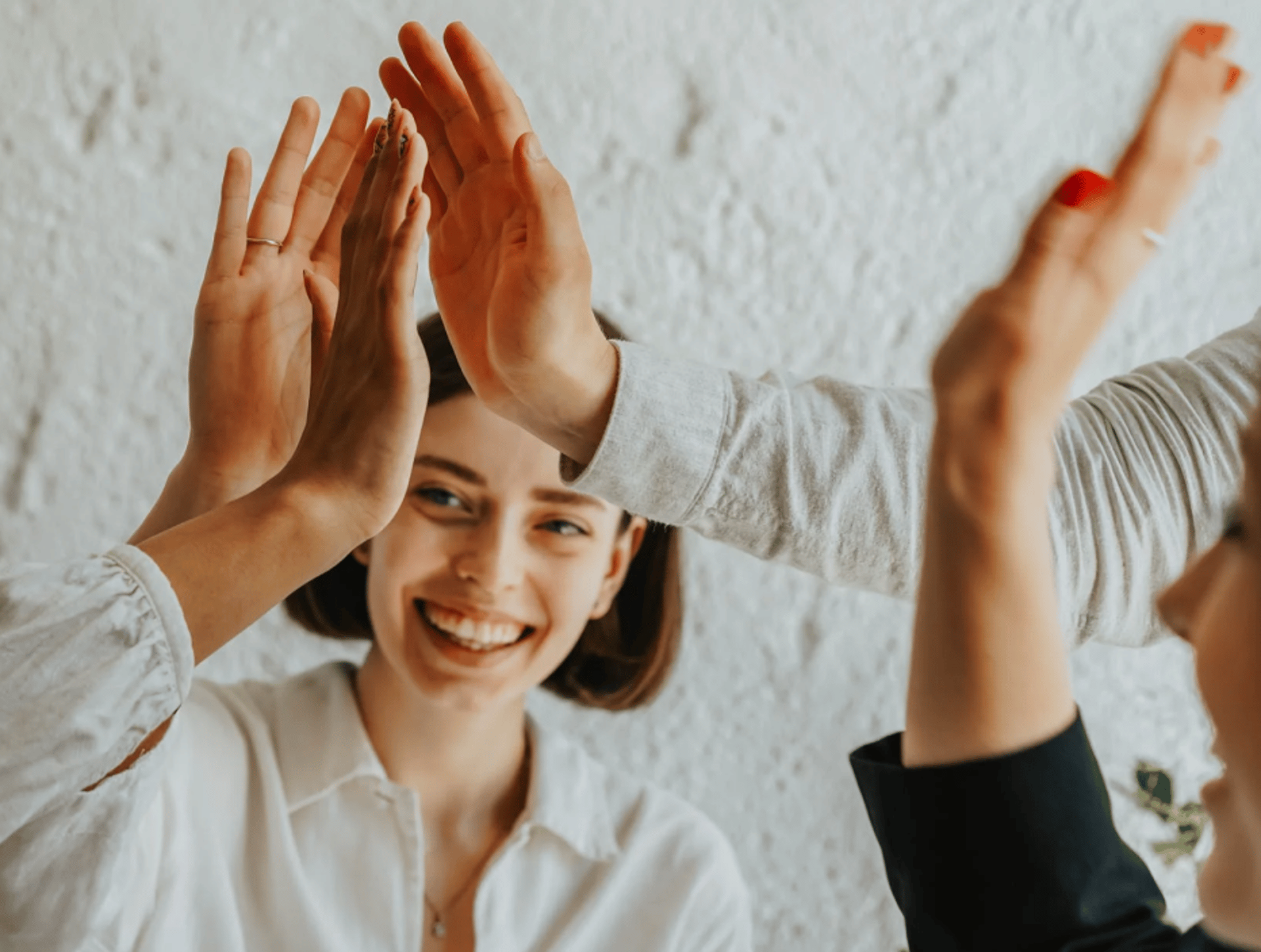 two people shaking hands