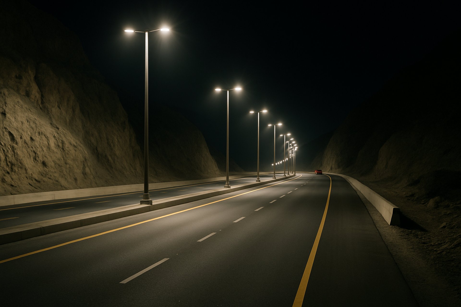 an abstract photo of a curved building with a blue sky in the background