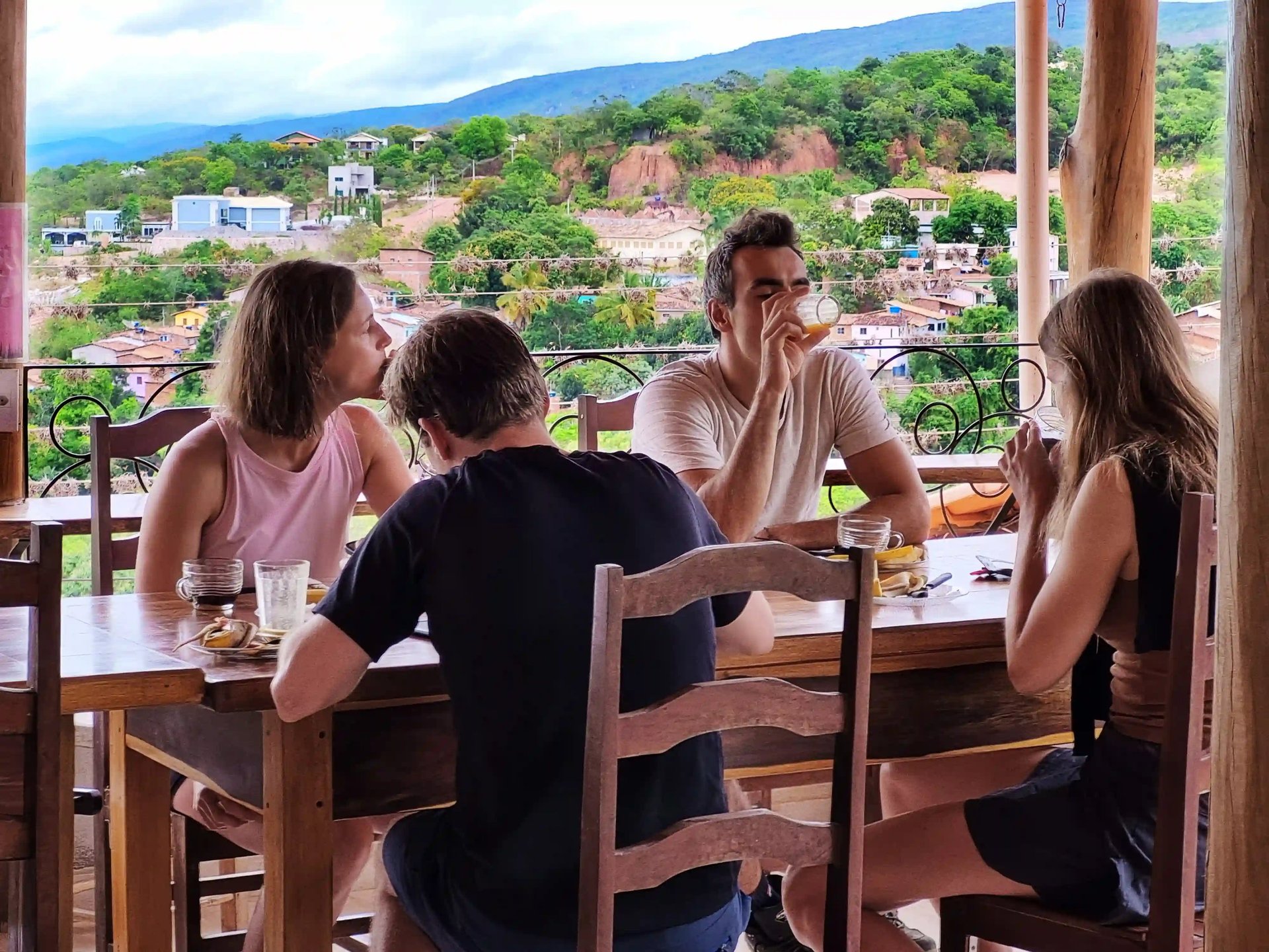 café da manhã vista lençois