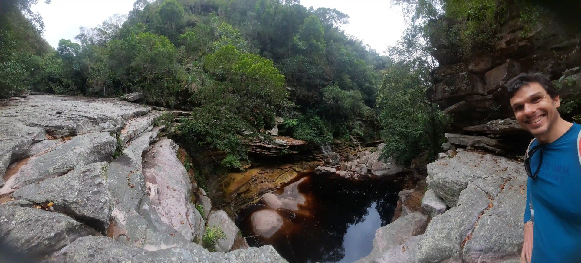 cachoeira da ferradura vista de cima