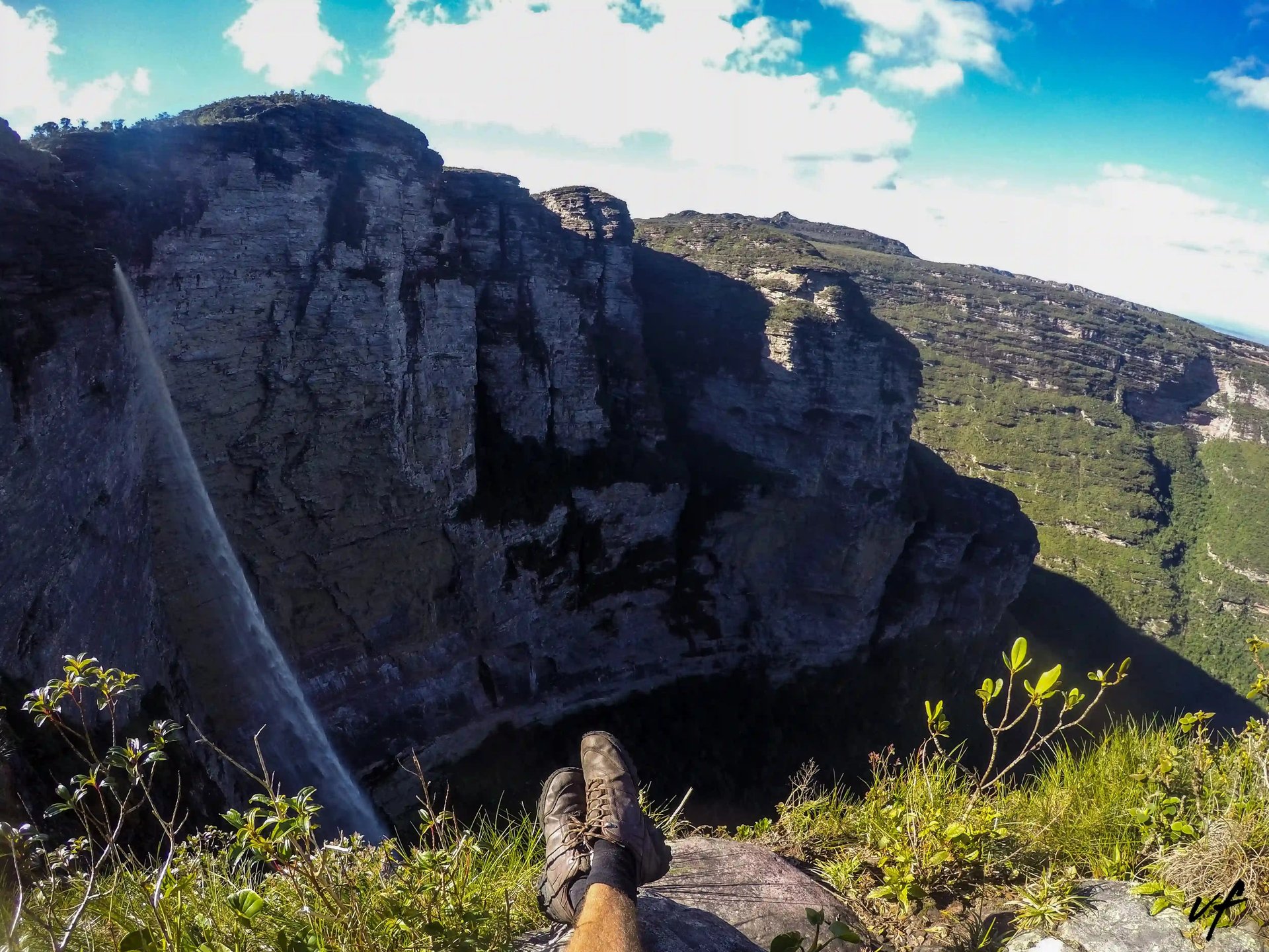 cachoeira da fumaça por cima