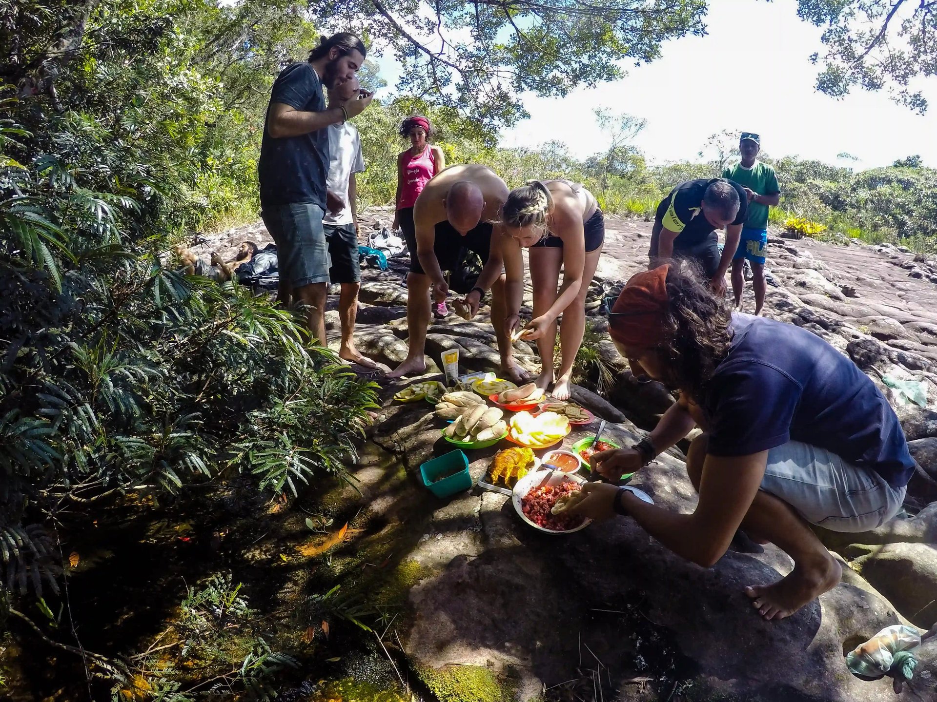 picnic na trilha
