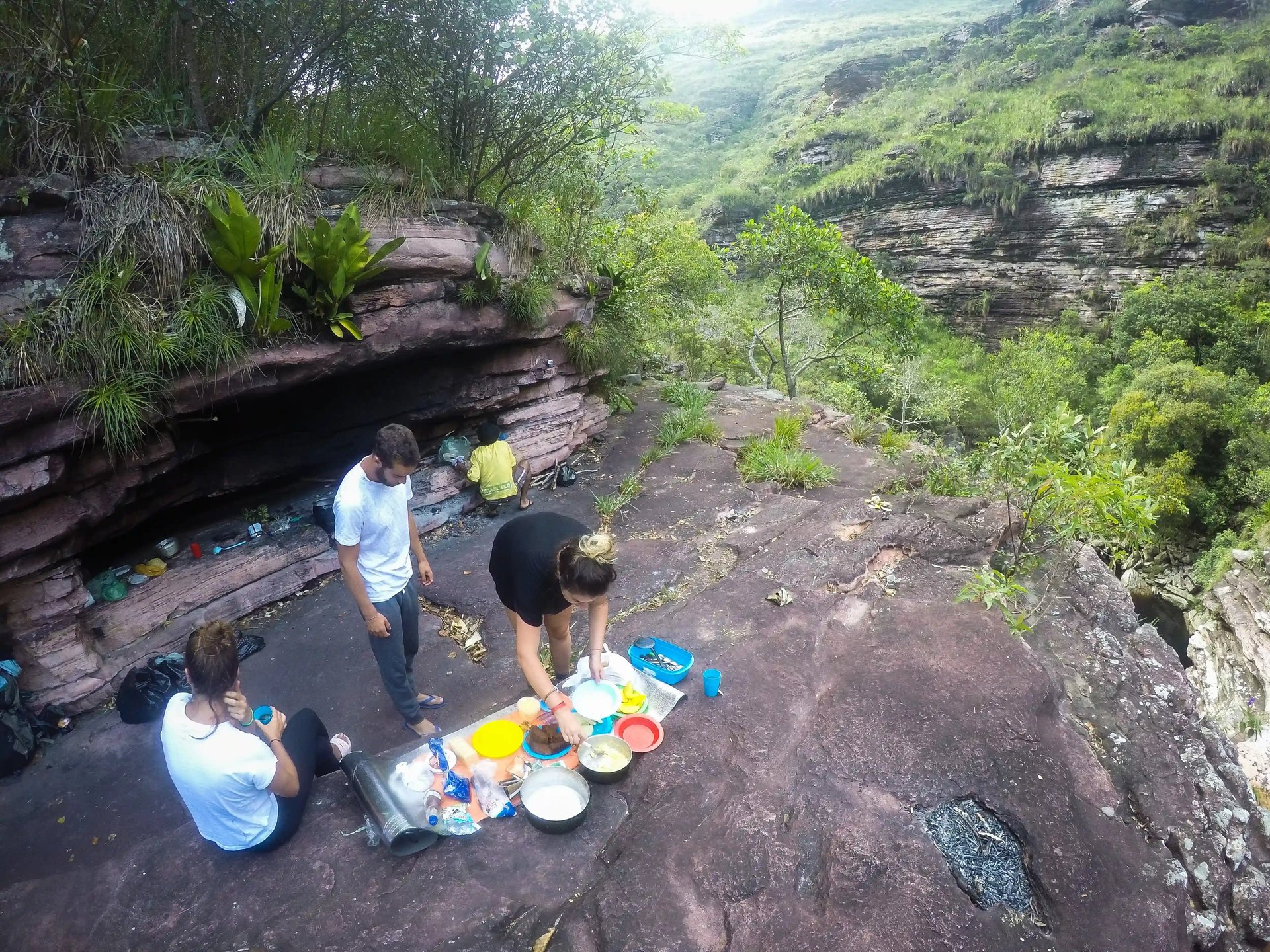 picnic na trilha