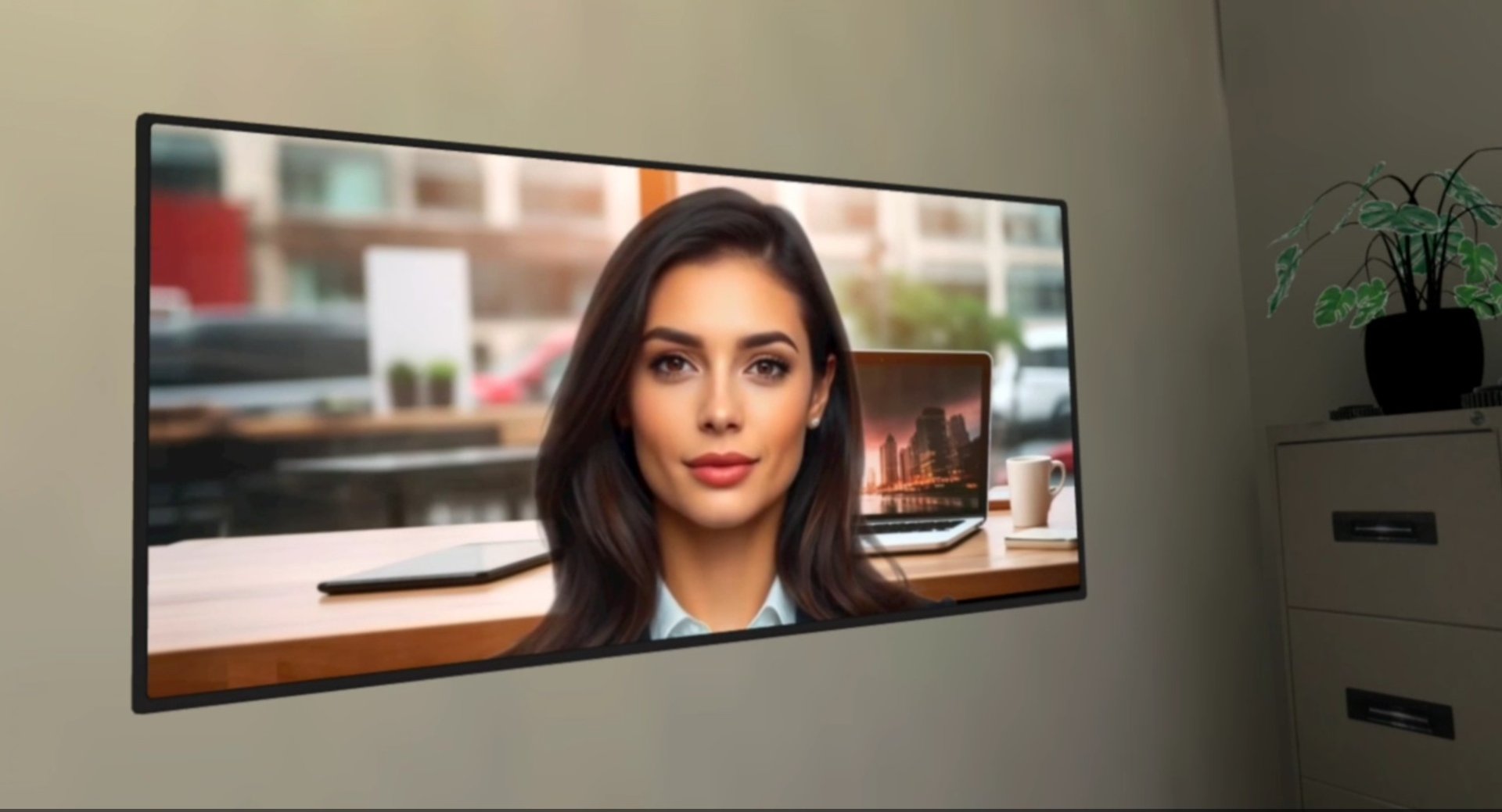 an abstract photo of a curved building with a blue sky in the background