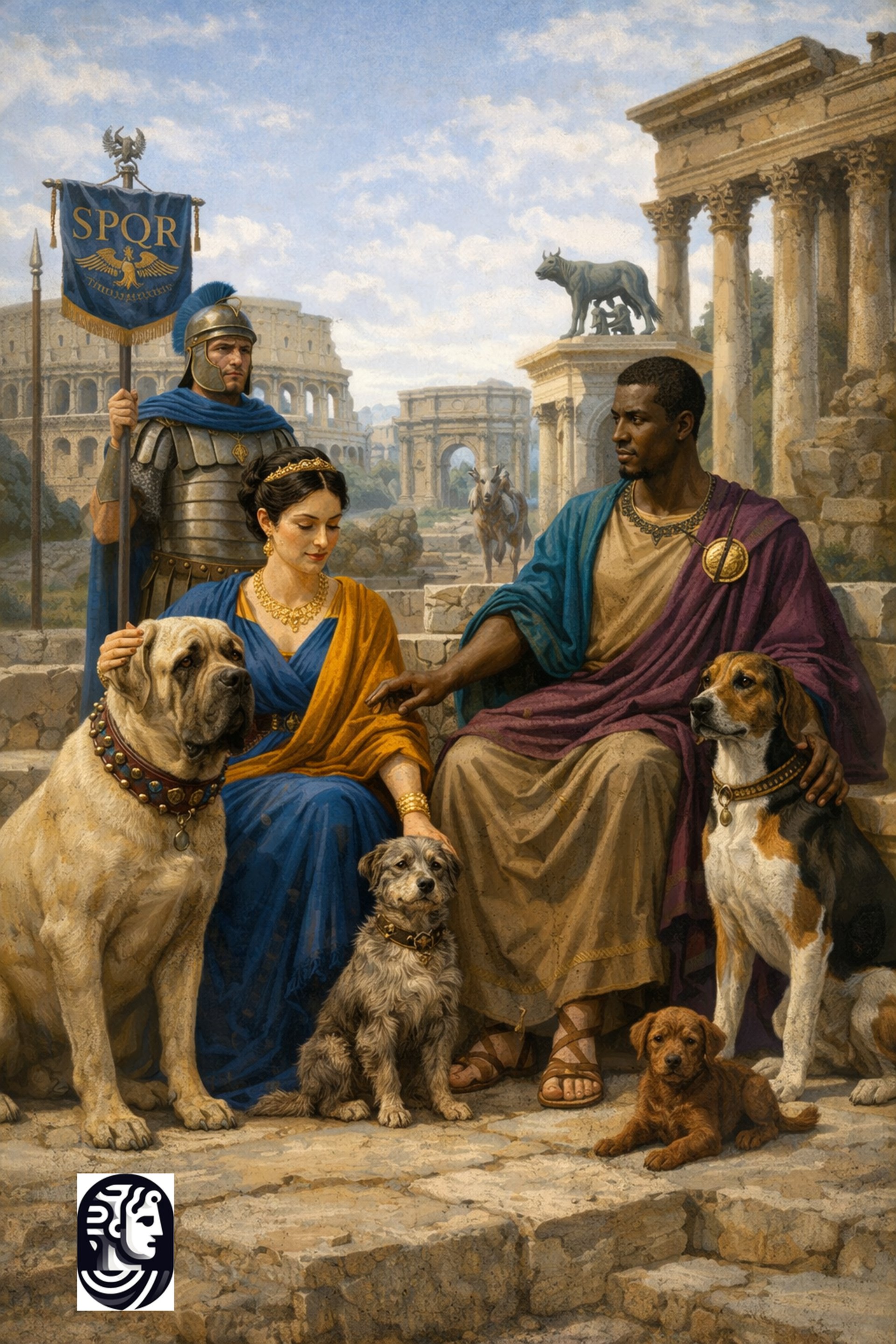 perros del imperio romano