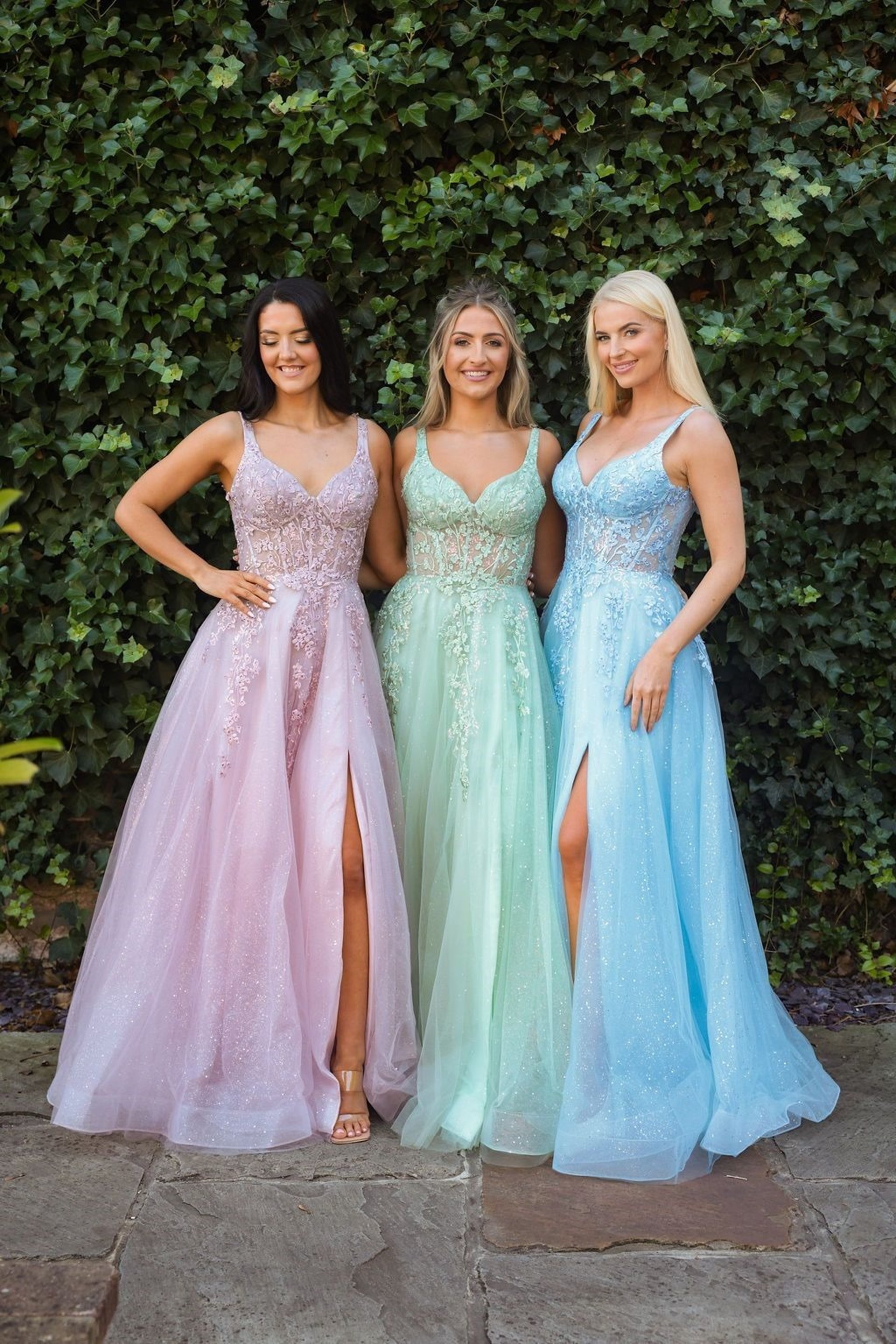 Yorkshire Prom shop 3 women in prom dresses