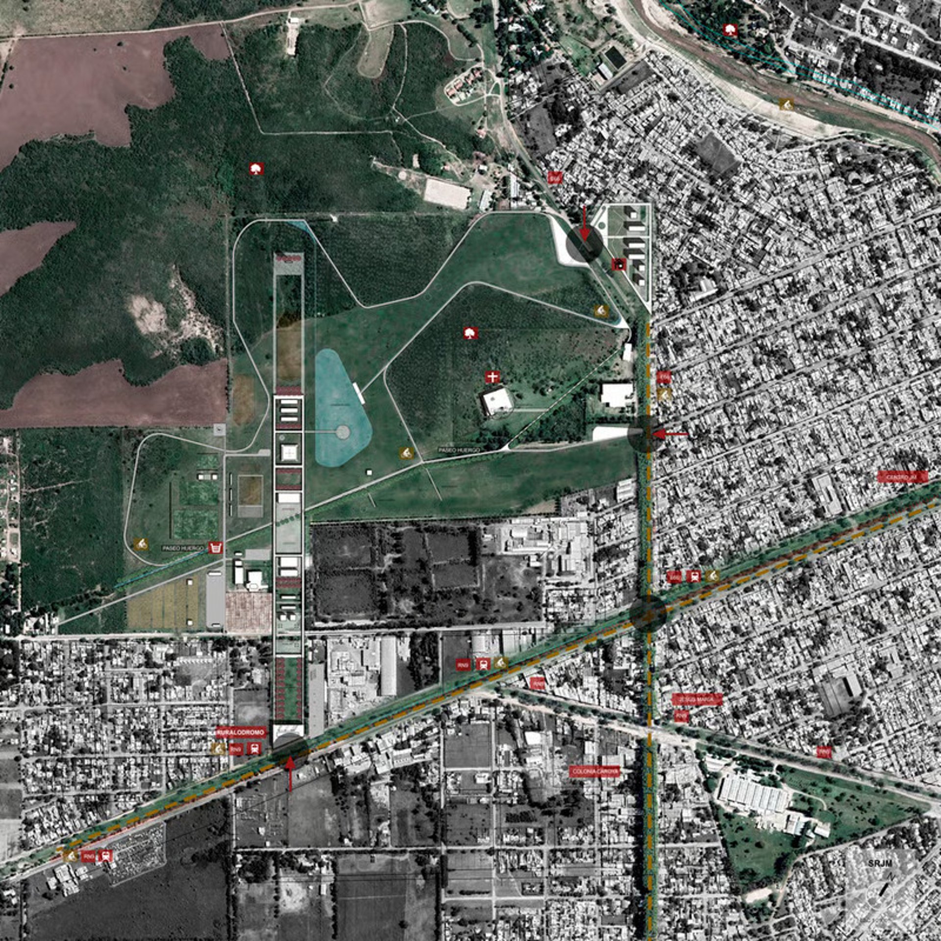 an abstract photo of a curved building with a blue sky in the background