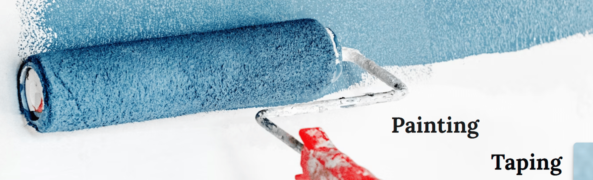 blue paint brush