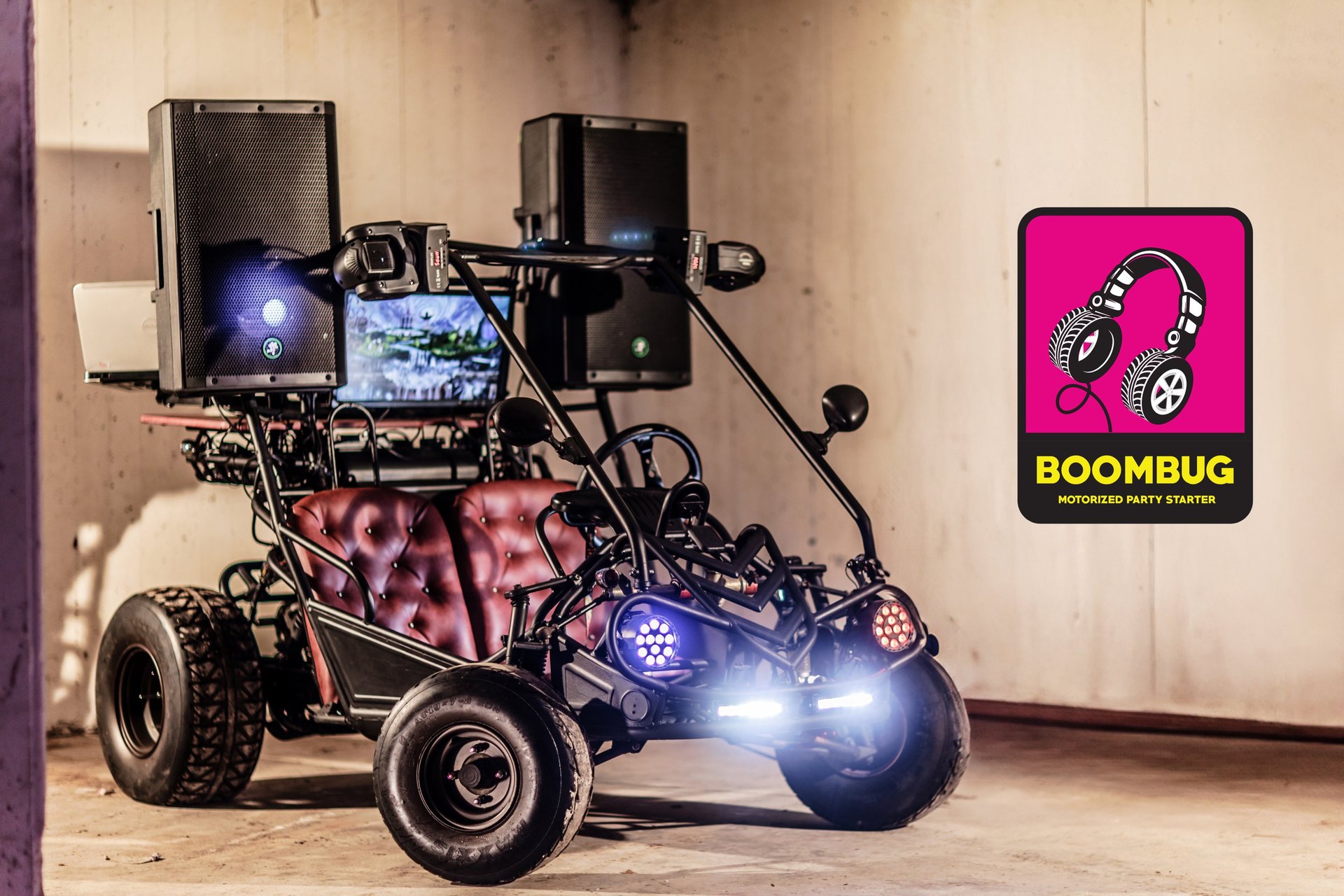 black and brown leather padded tub sofa