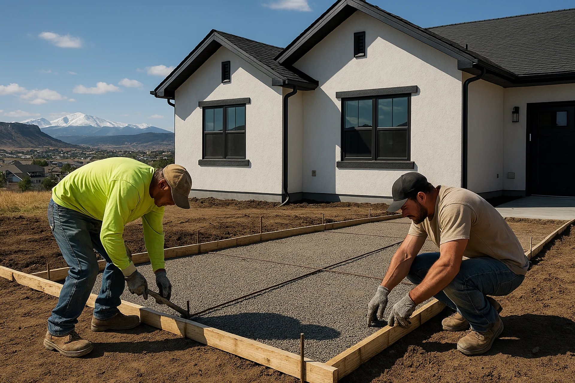 prepairing driveway