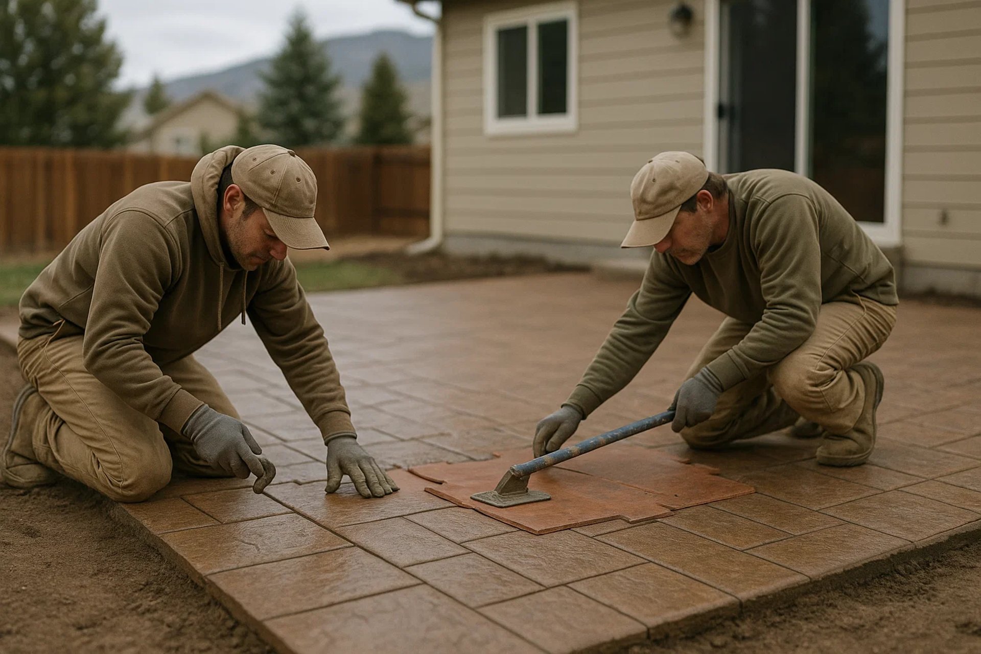 stamped concrete