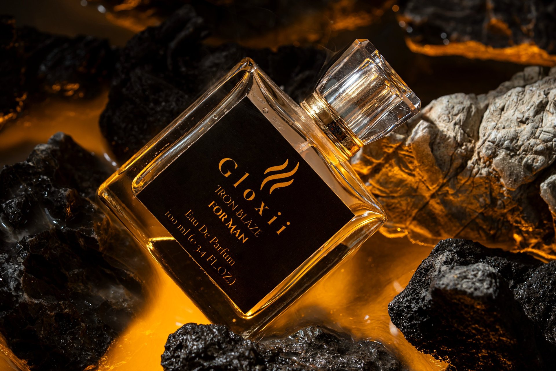 GLOXII IRON BLAZE – Luxury Smoky Perfume for Men (100ml)