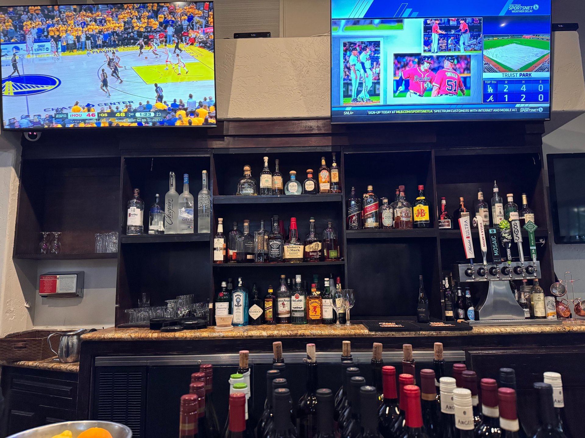 black blue and yellow textile