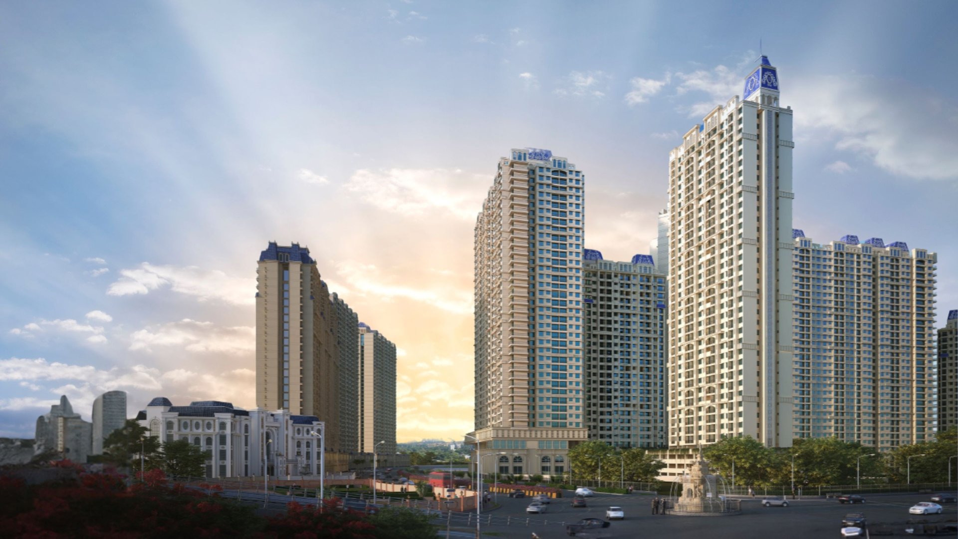 brown and white high-rise concrete building