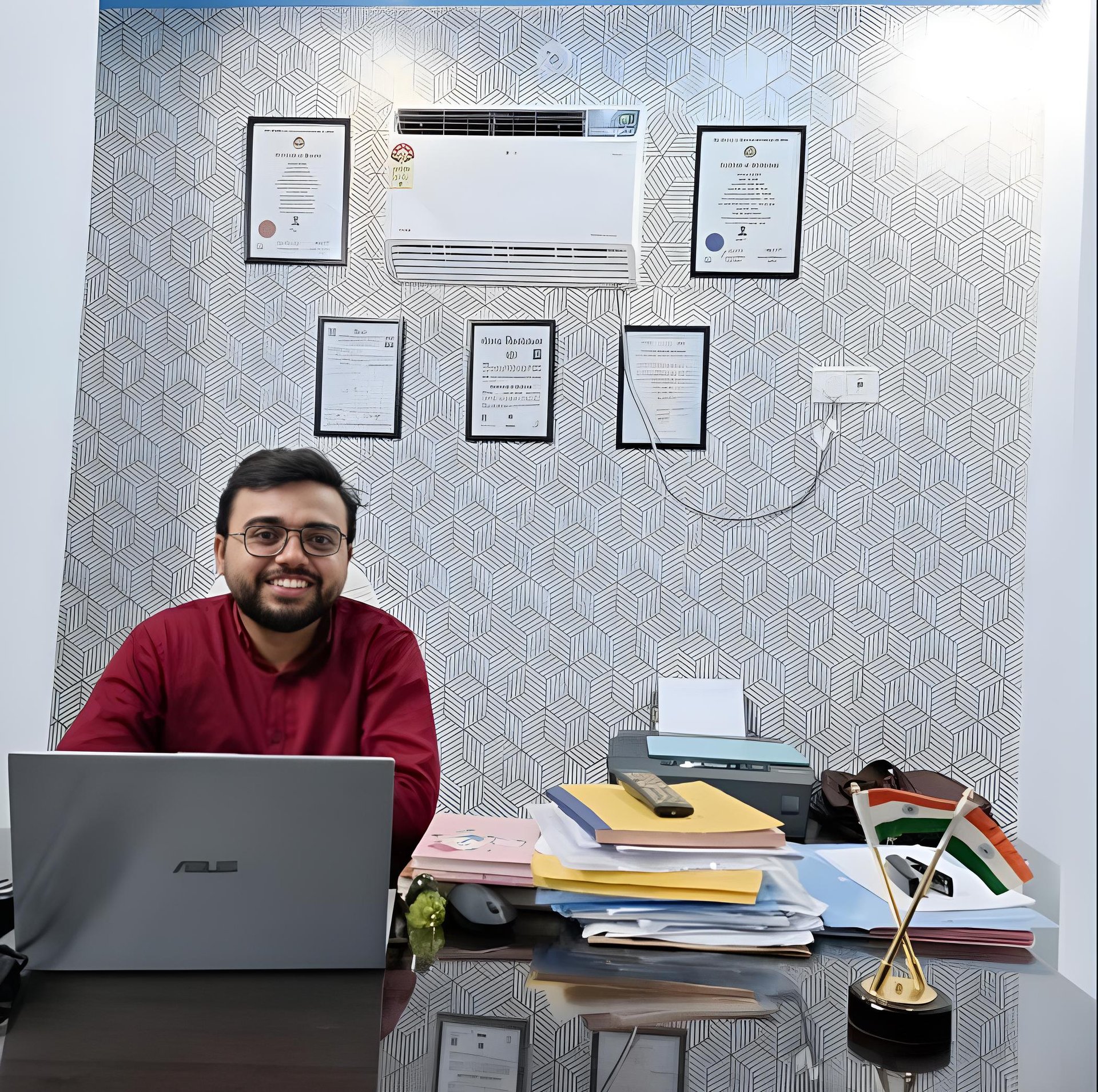 black and brown leather padded tub sofa