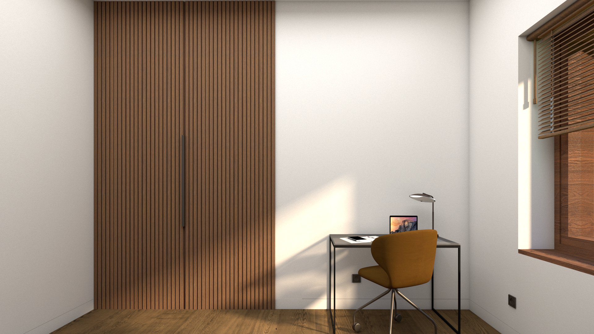 an abstract photo of a curved building with a blue sky in the background