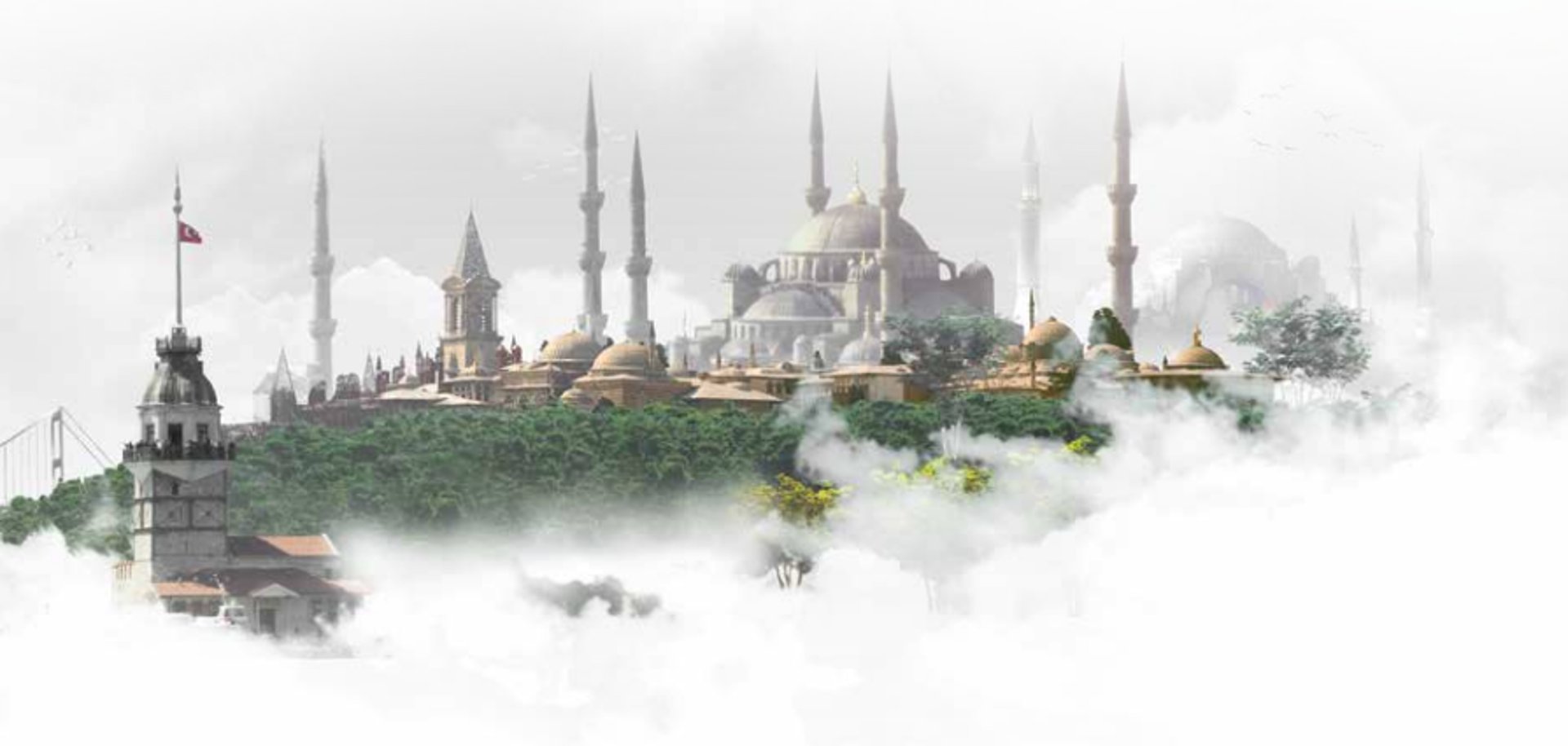 an abstract photo of a curved building with a blue sky in the background