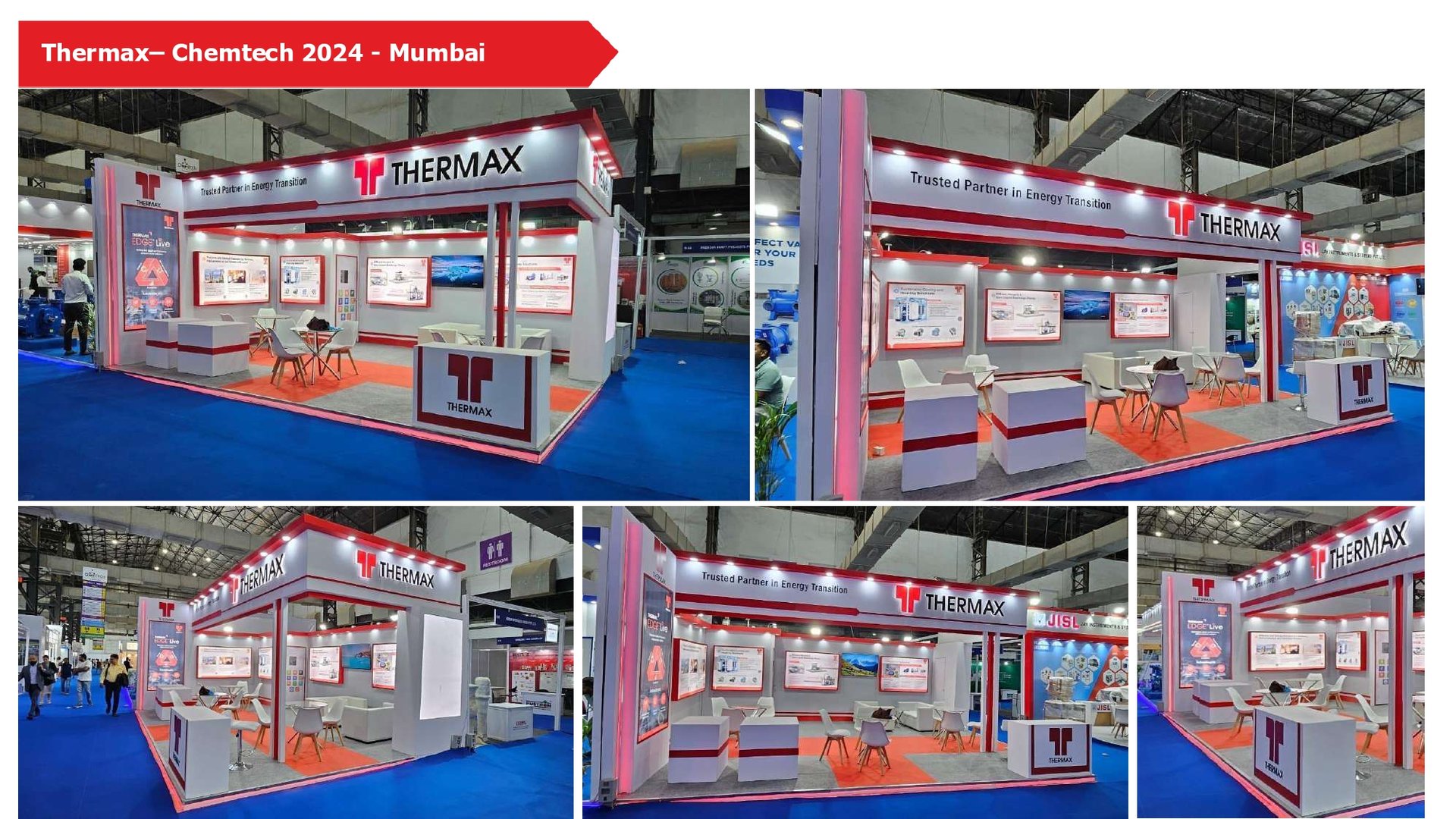 people standing in front of blue and white building