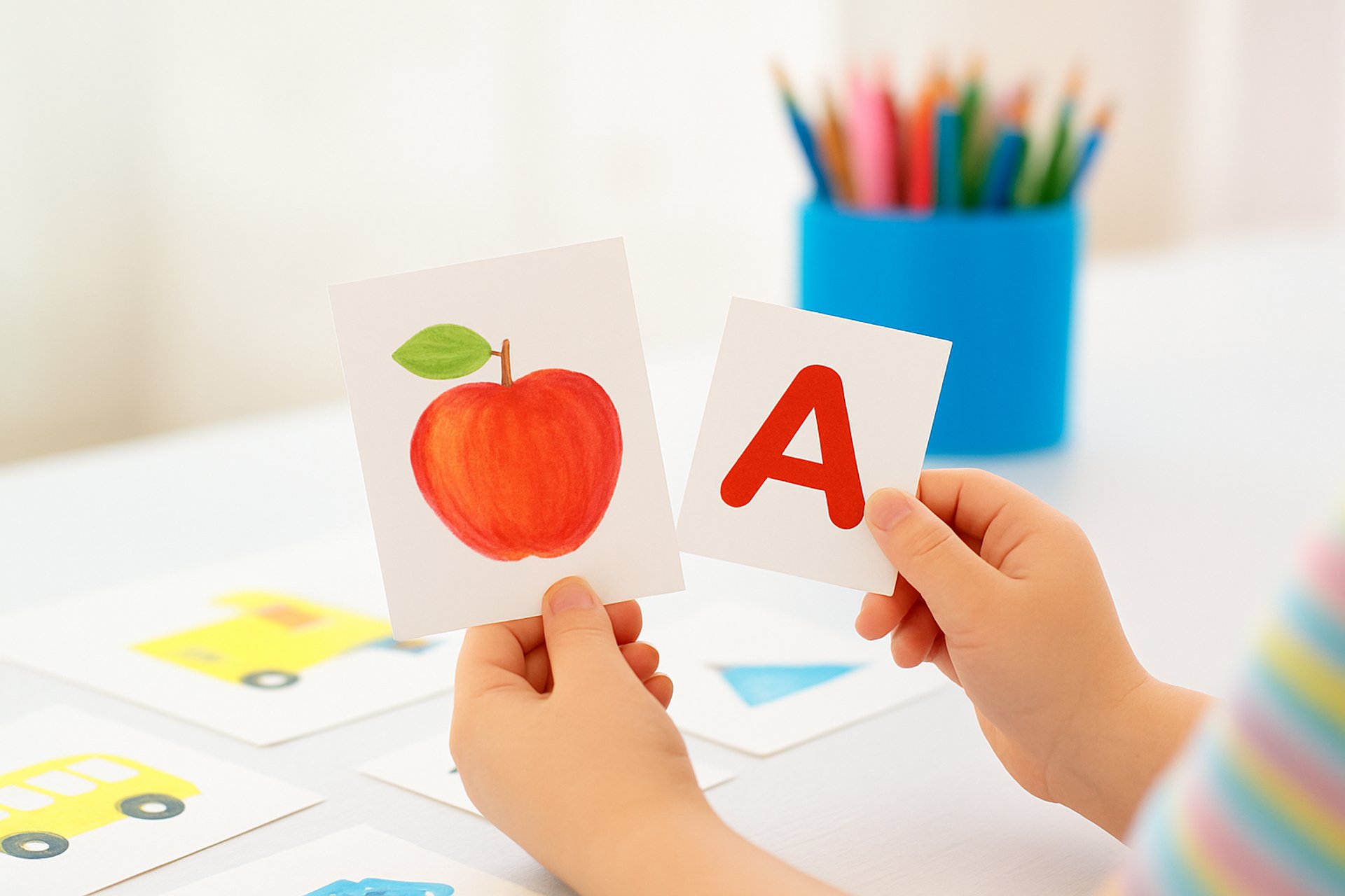 color pencil on white surface