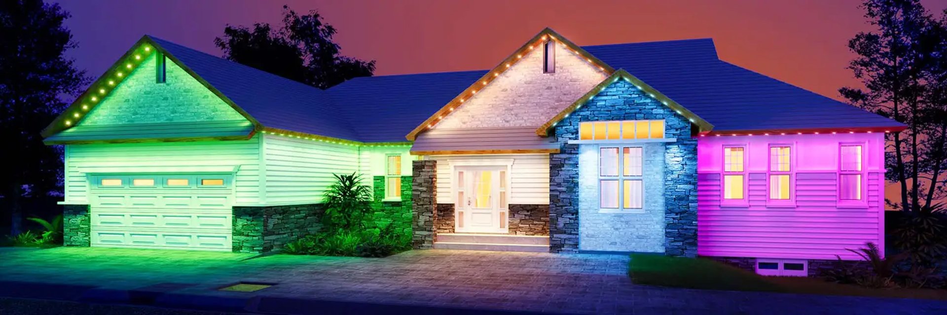 landscape photo of 2-storey house