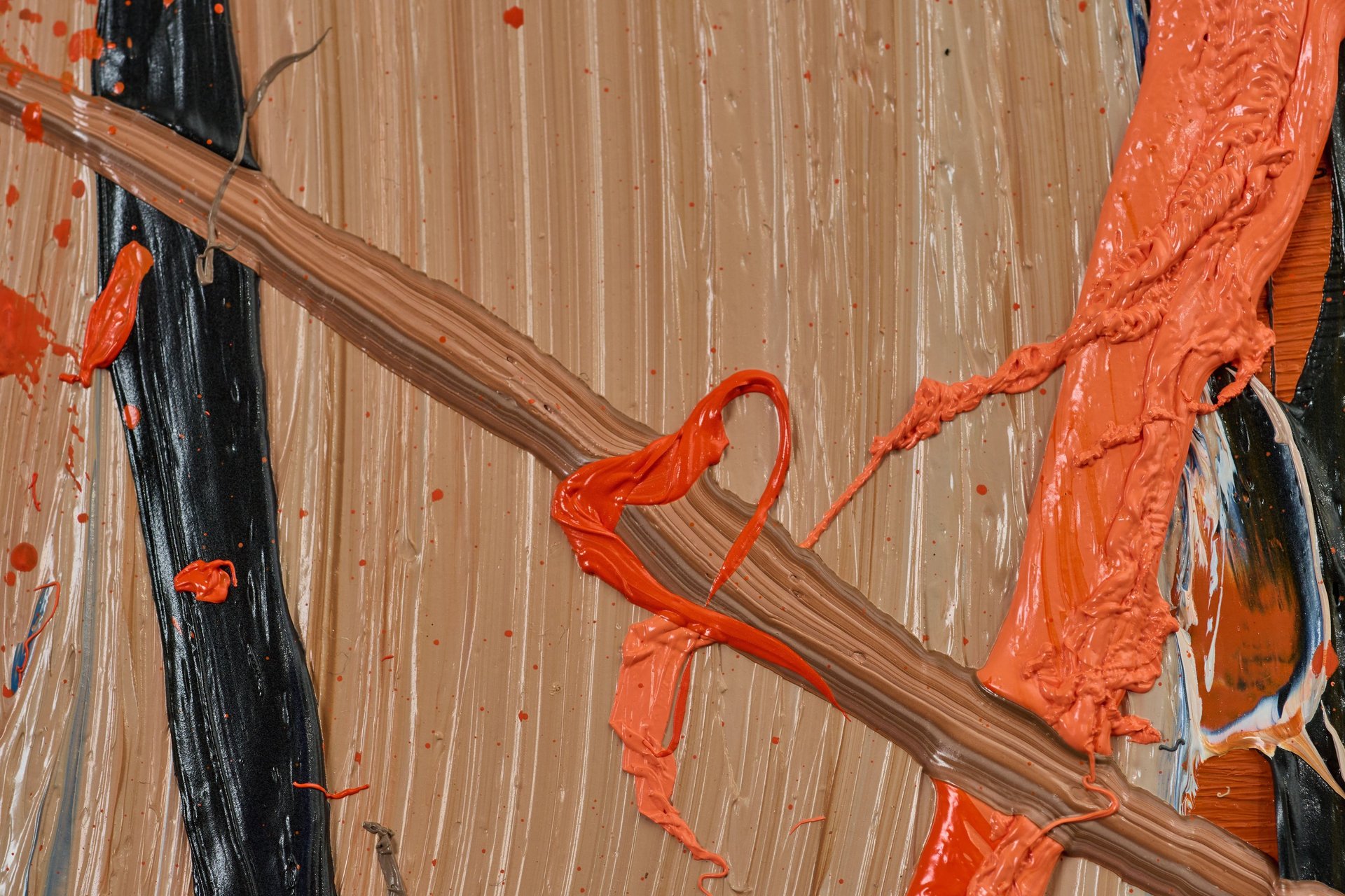 Fragment Oil Painting Artwork Expressive by artist Henk Tieten