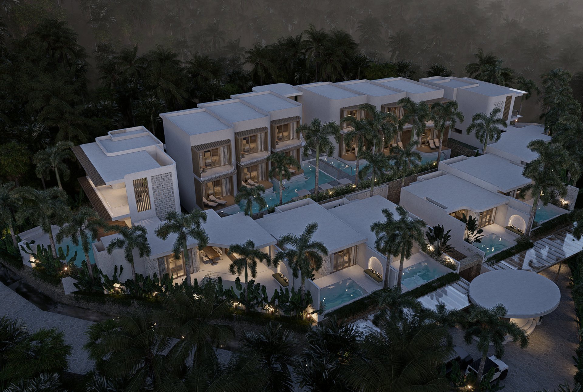 cascading waterfalls