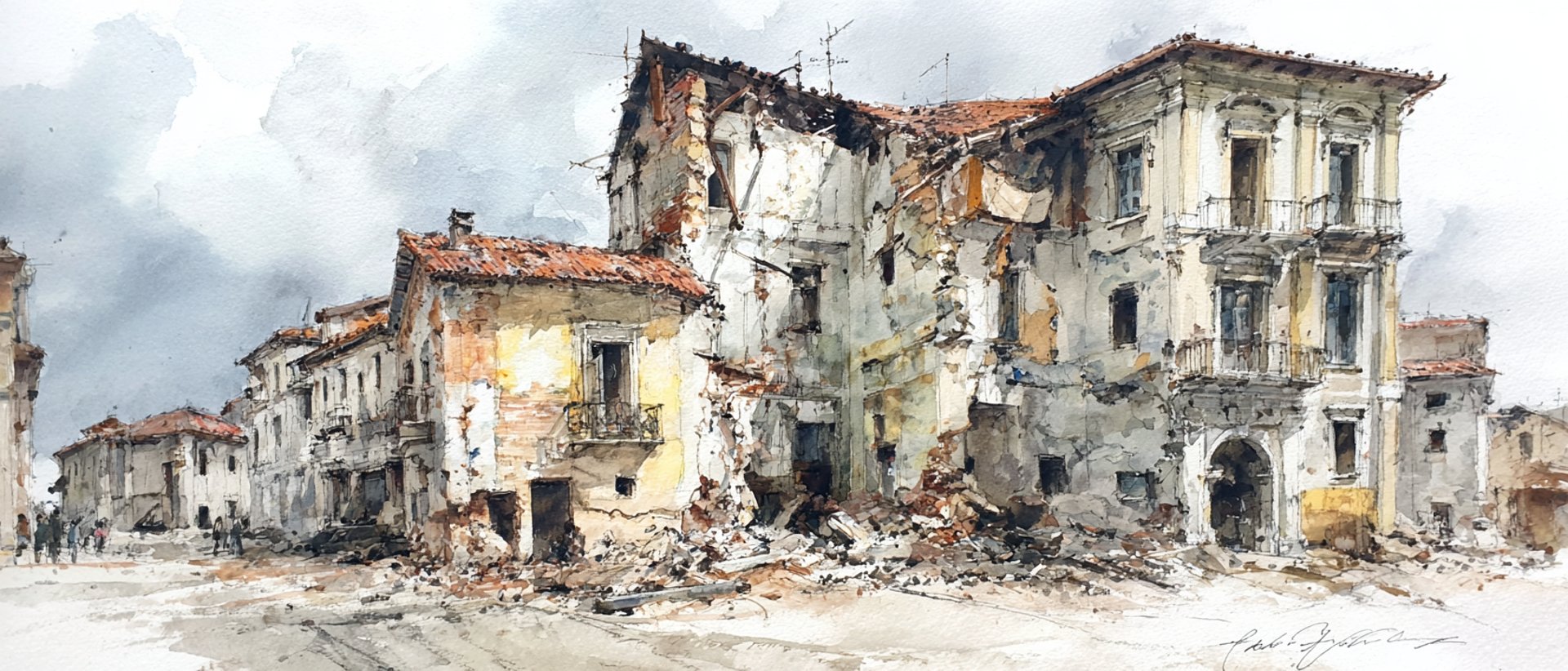 an abstract photo of a curved building with a blue sky in the background