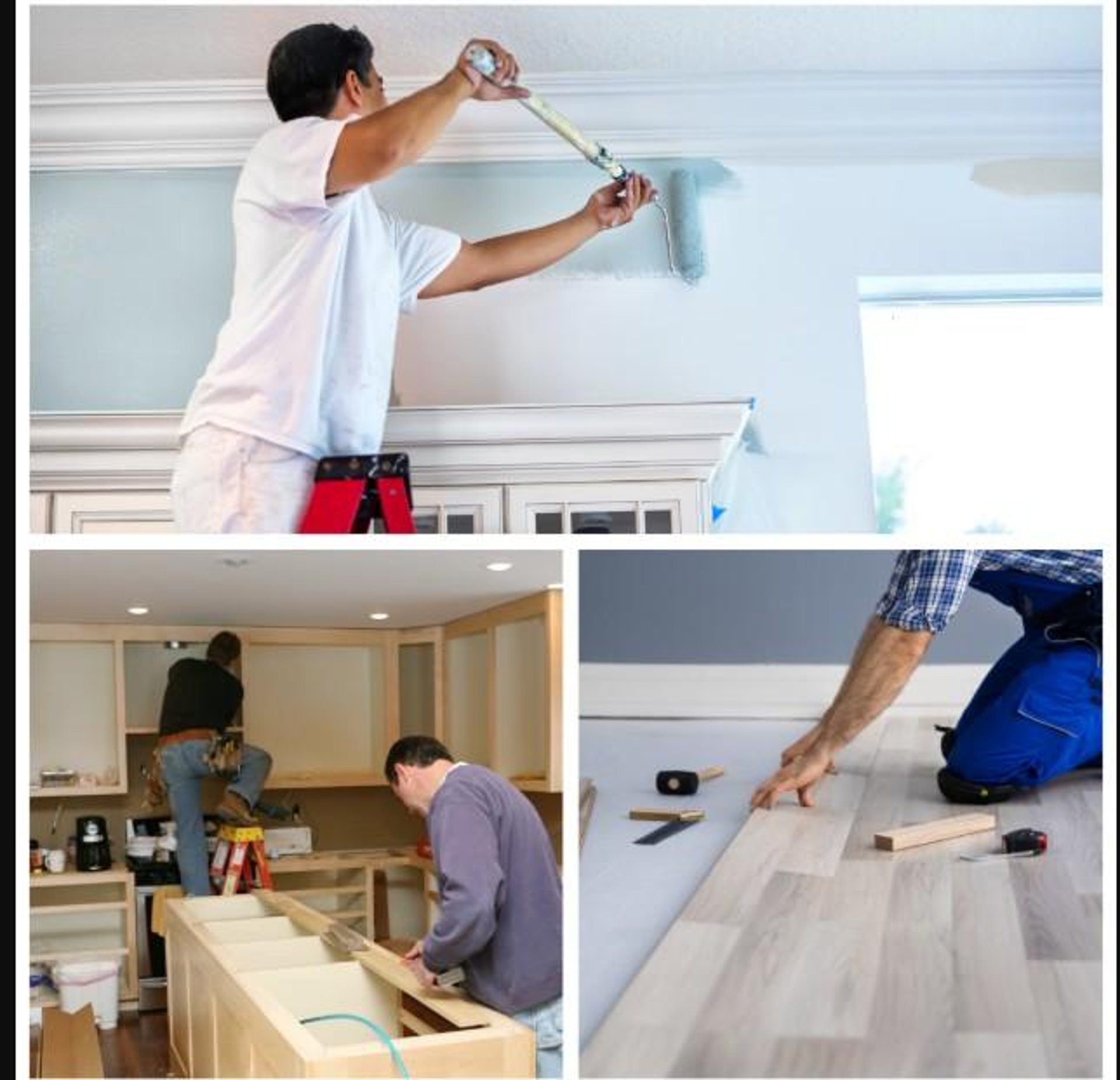 nd flooring team at work by Garnet General Construction Douglas GA"